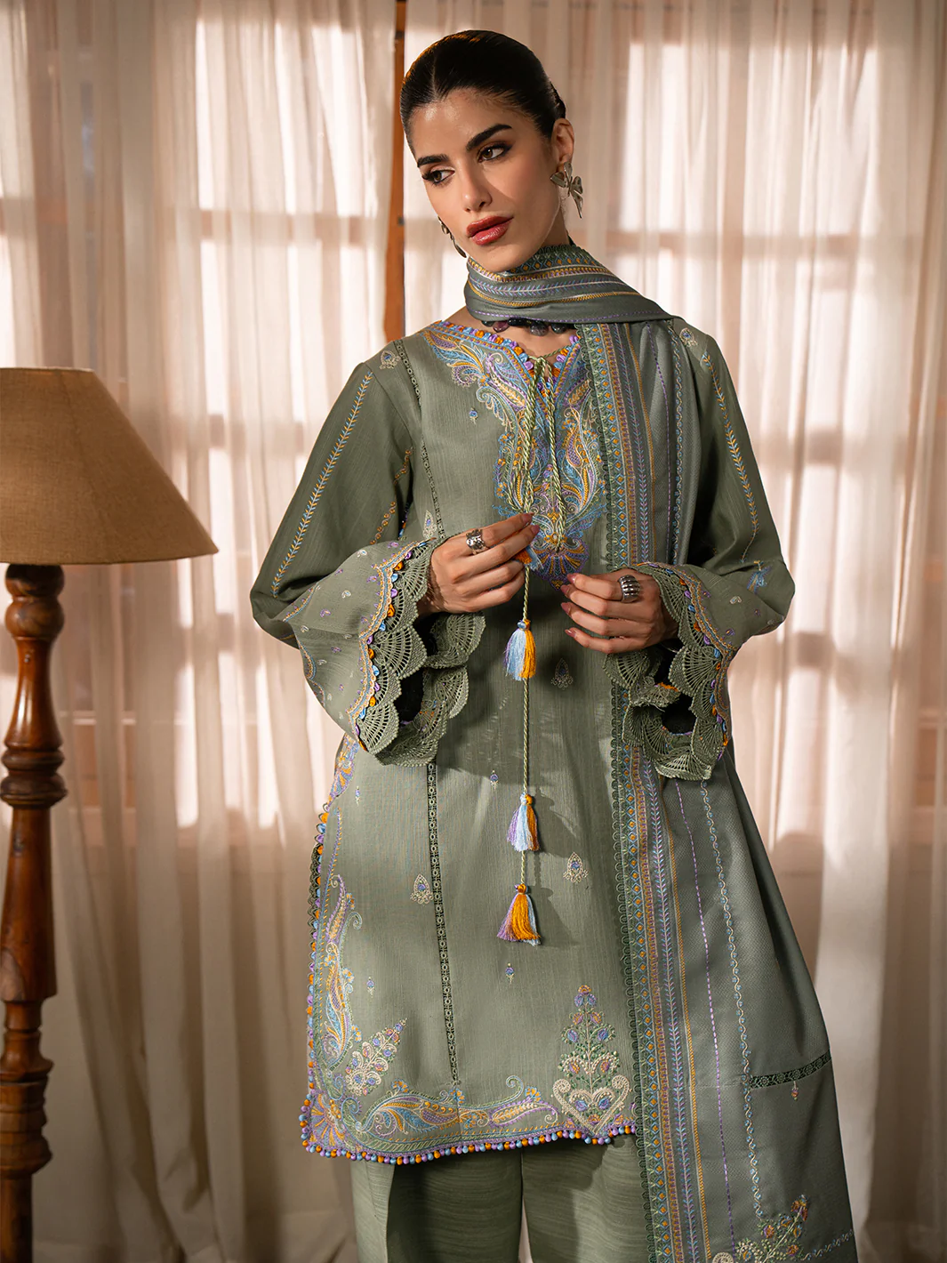 64-A | 3 PC Khaddar - Image 2