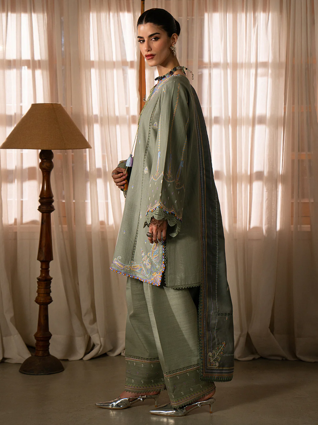 64-A | 3 PC Khaddar - Image 3