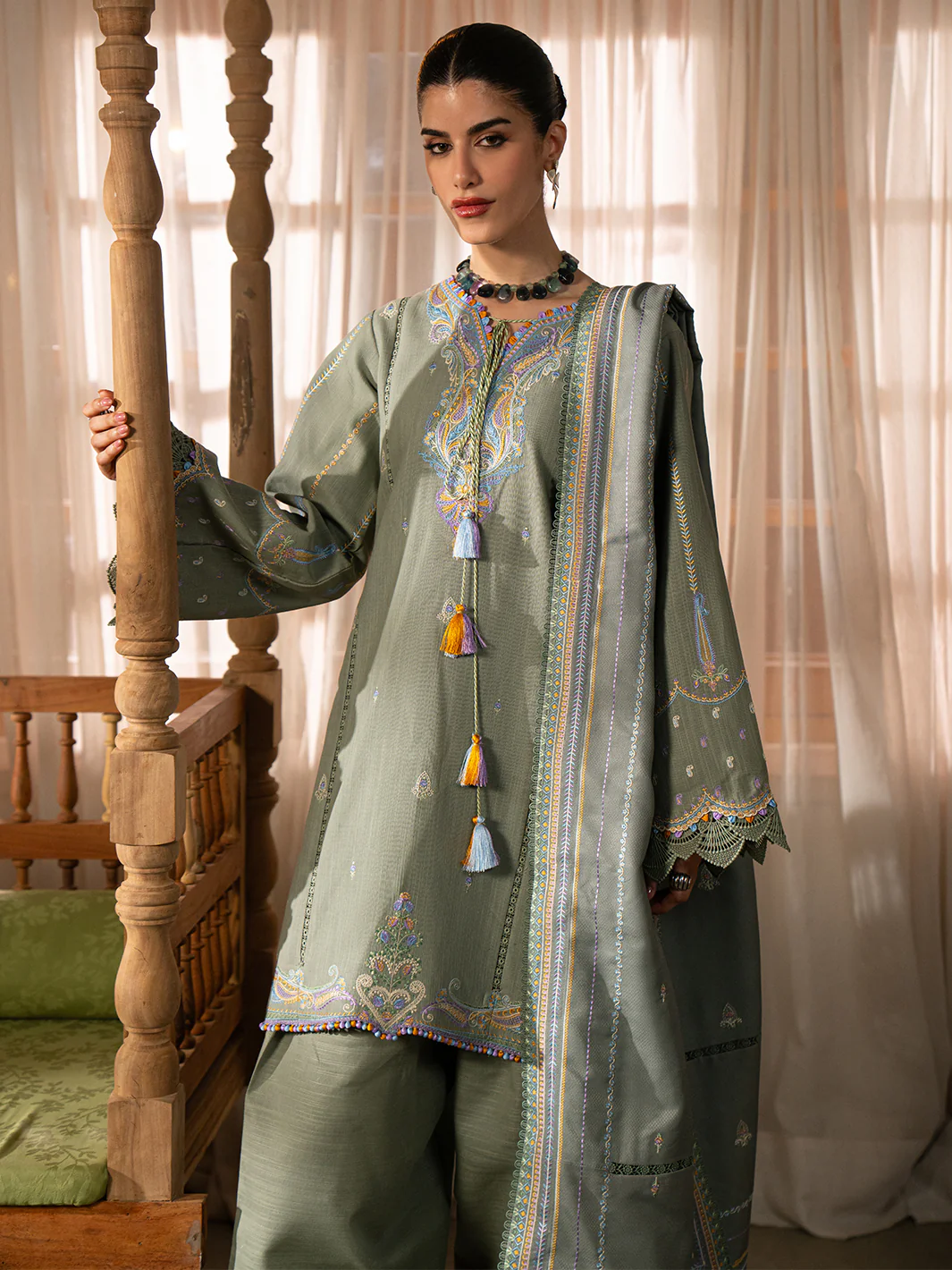 64-A | 3 PC Khaddar - Image 4