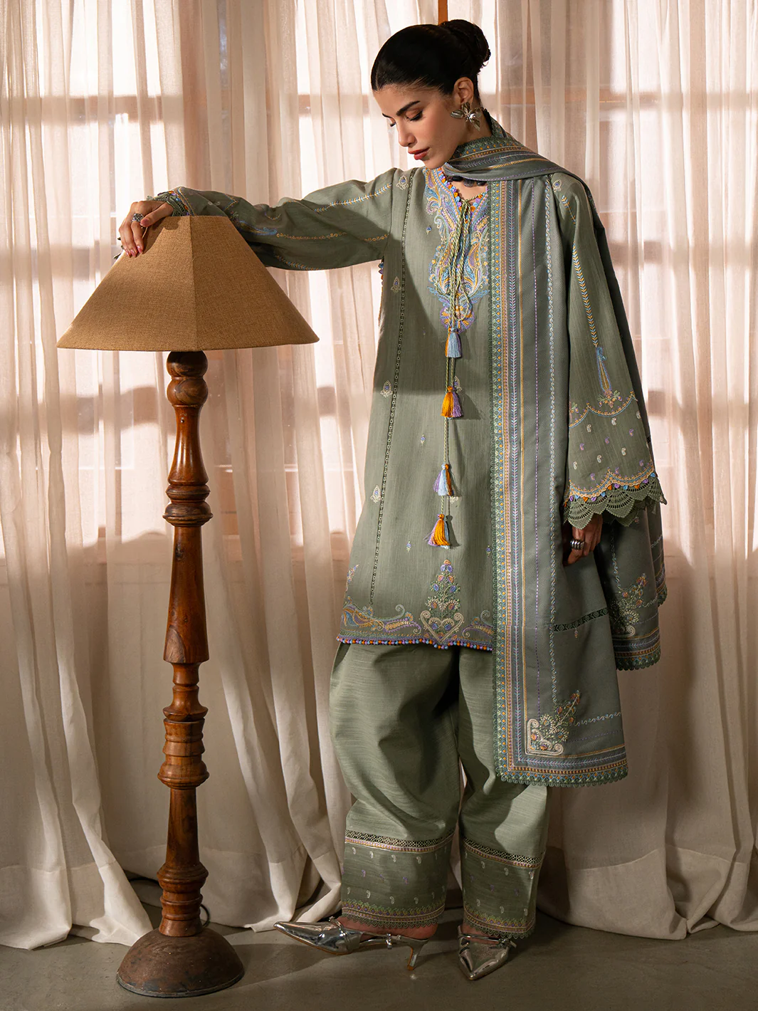 64-A | 3 PC Khaddar - Image 5