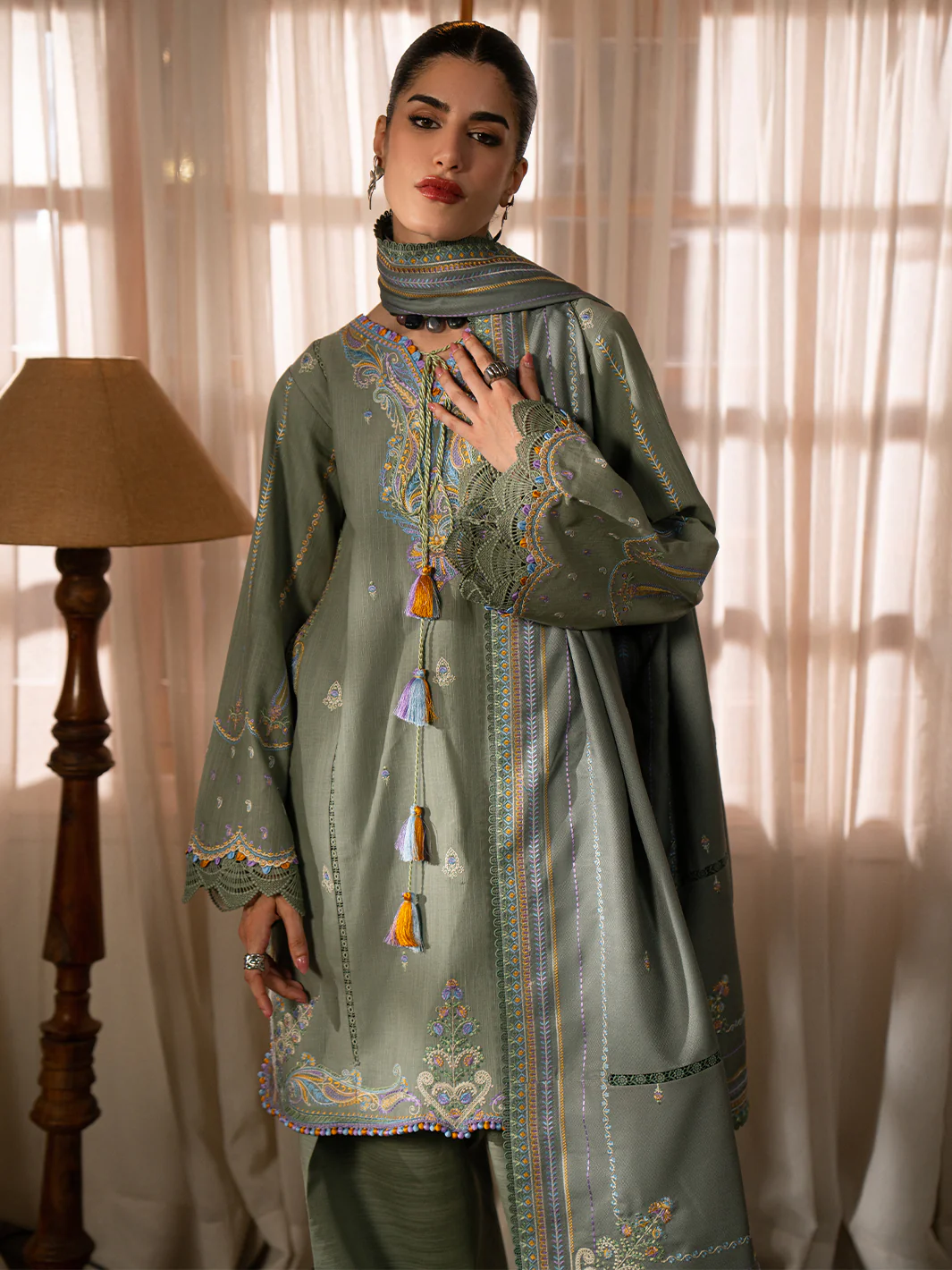 64-A | 3 PC Khaddar - Image 6