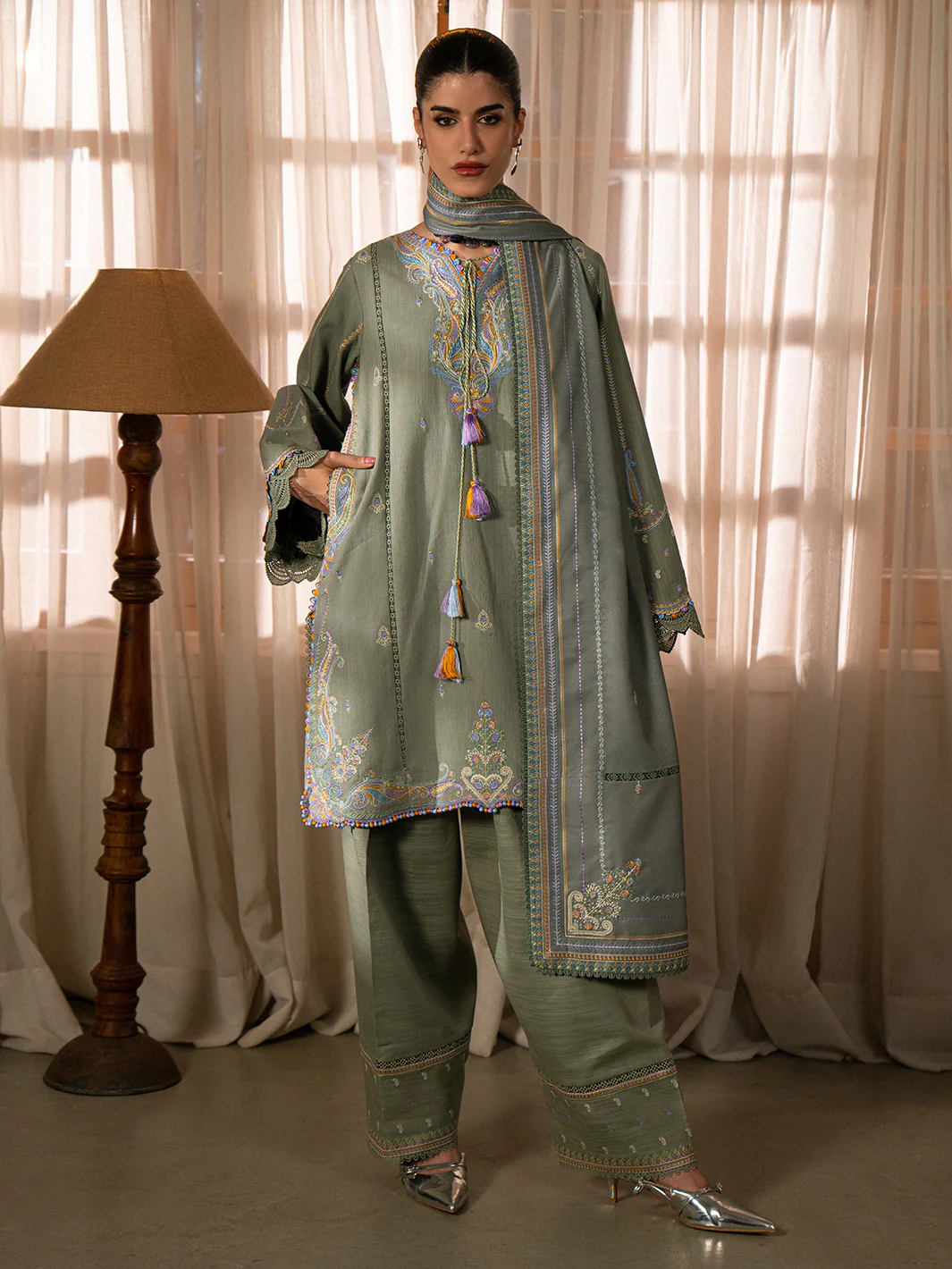 64-A | 3 PC Khaddar - Image 7
