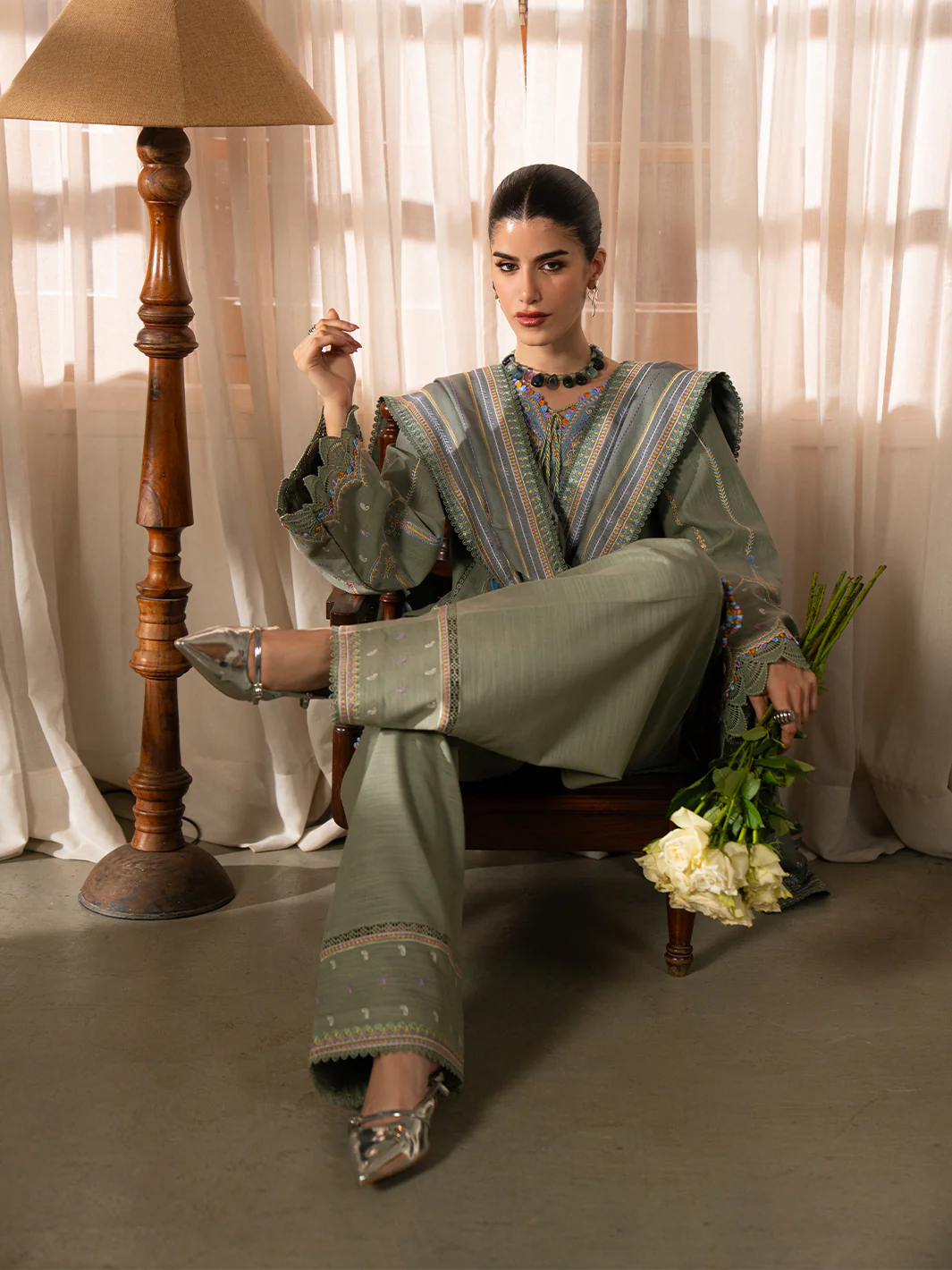 64-A | 3 PC Khaddar - Image 9