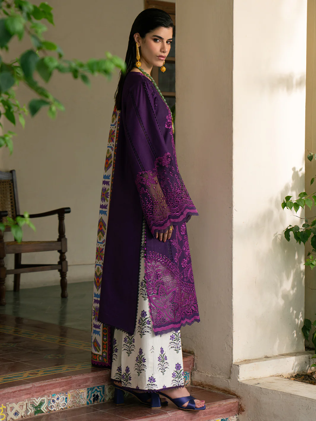 66-A | 3 PC Khaddar - Image 3