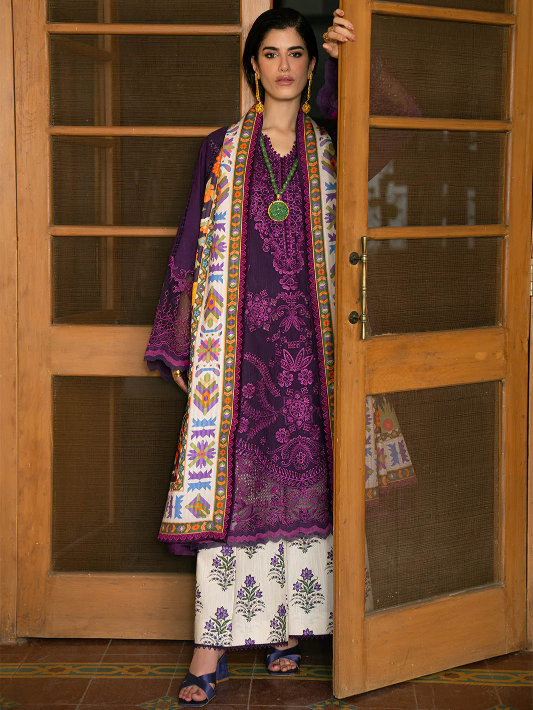 66-A | 3 PC Khaddar - Image 4