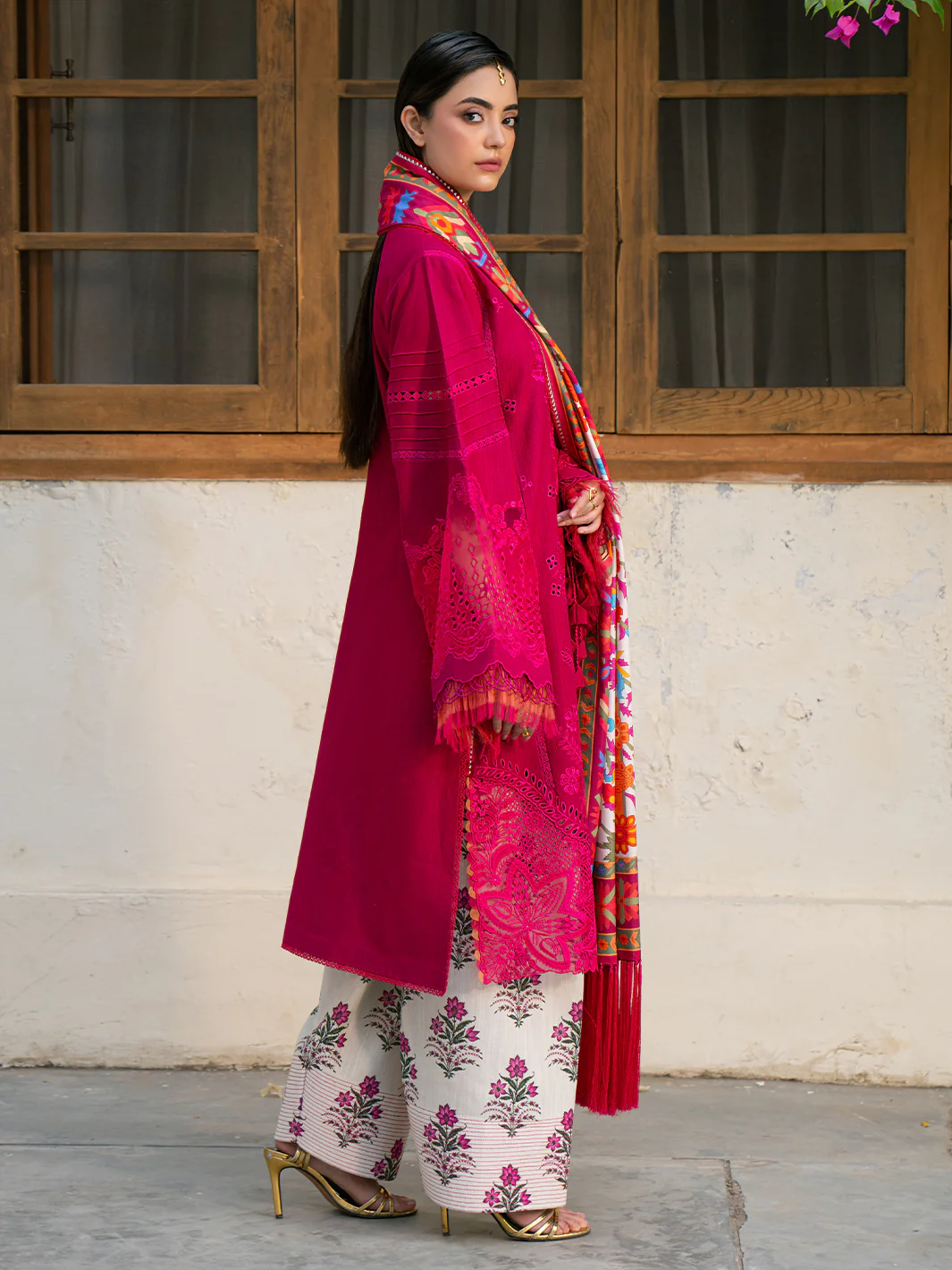 66-B | 3 PC Khaddar - Image 3