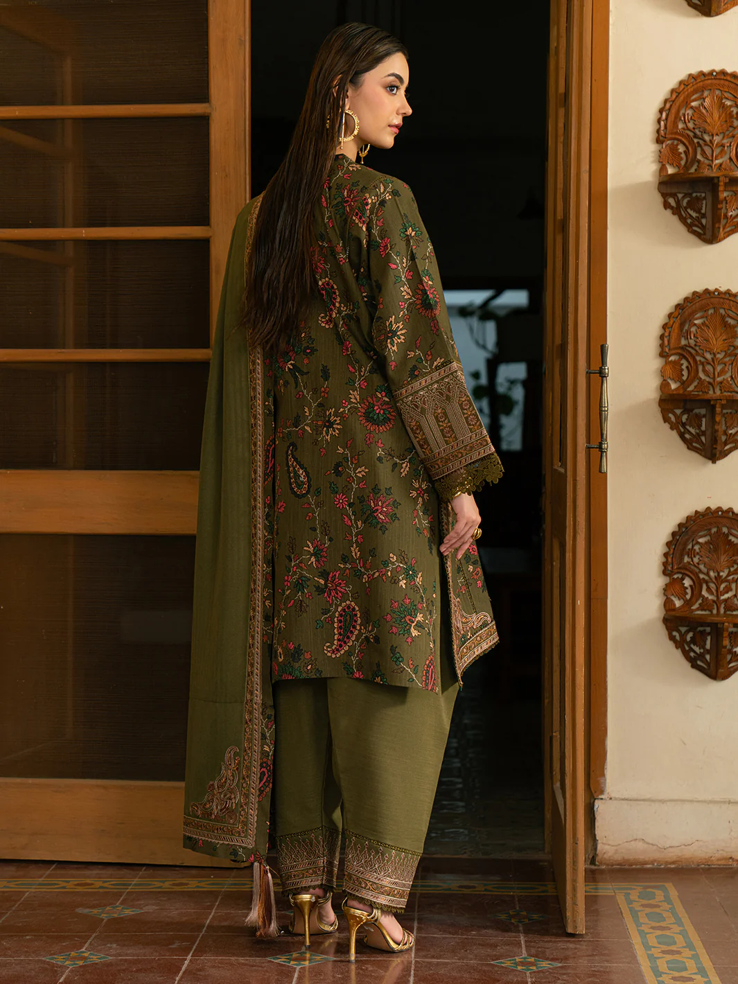 67-B | 3 PC Khaddar - Image 3