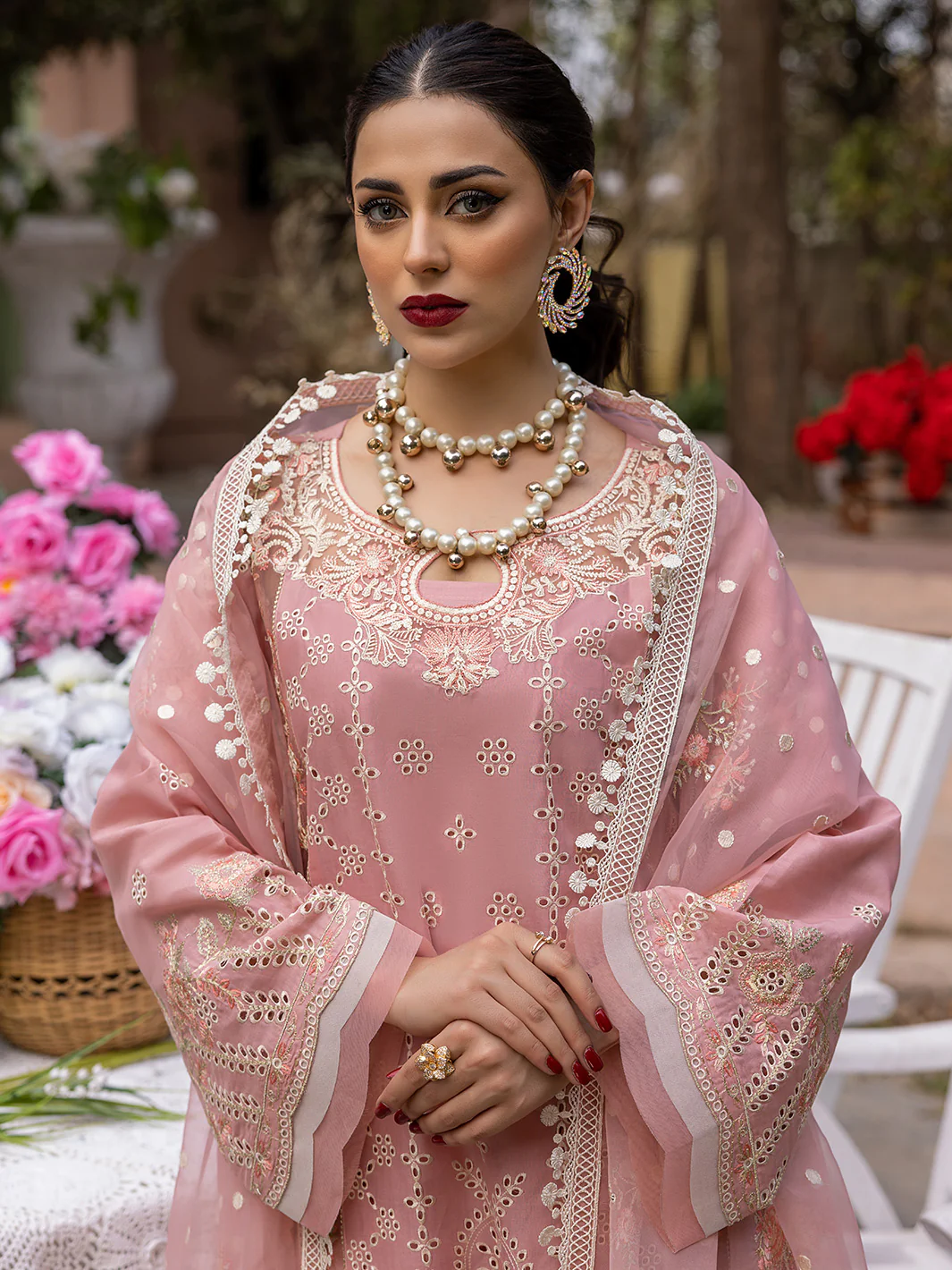 701 - A | 3 Piece Luxury Unstitched - Image 2