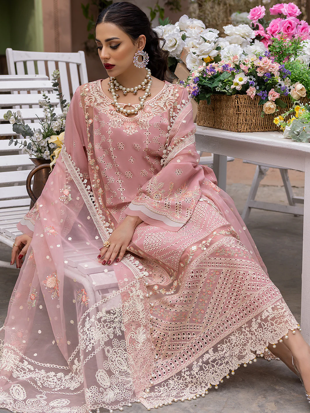 701 - A | 3 Piece Luxury Unstitched - Image 3