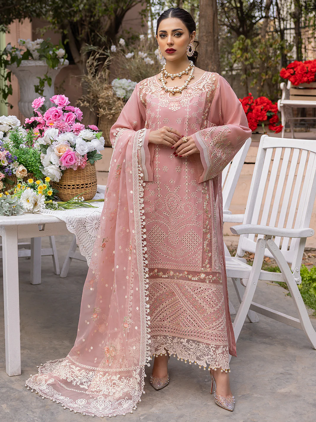 701 - A | 3 Piece Luxury Unstitched - Image 4