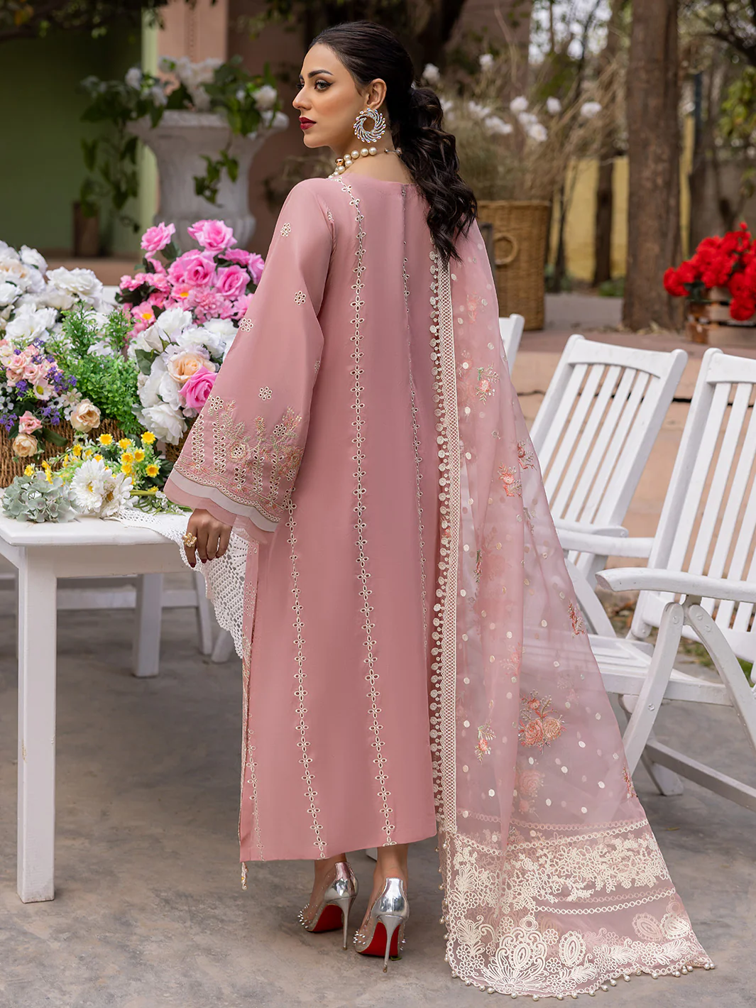 701 - A | 3 Piece Luxury Unstitched - Image 5