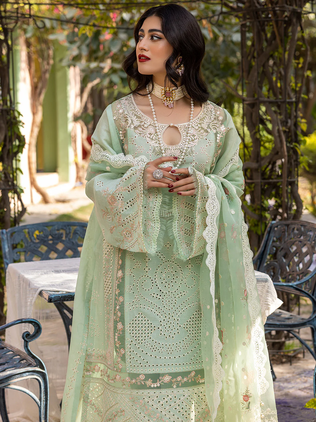701 - B | 3 Piece Luxury Unstitched - Image 4