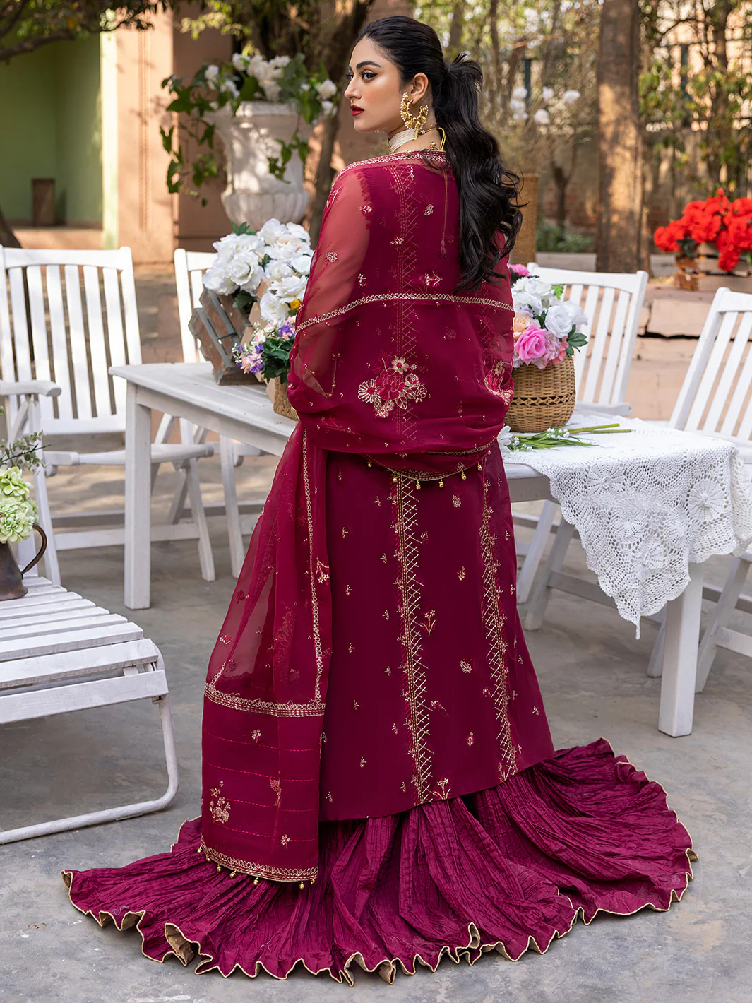 702 - A | 3 Piece Luxury Unstitched - Image 4