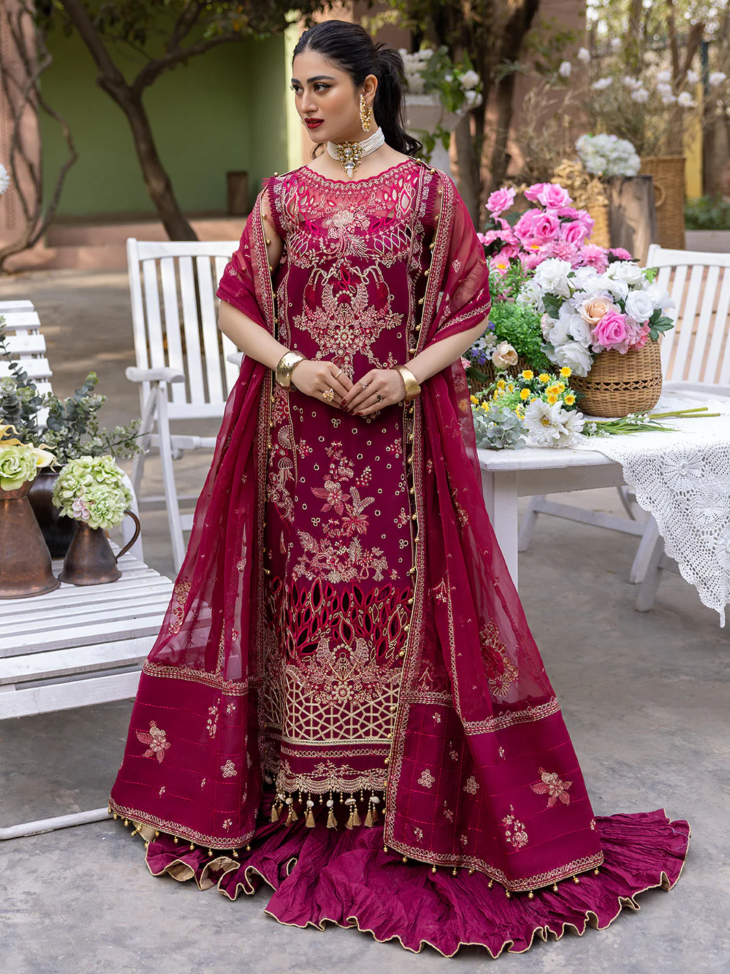 702 - A | 3 Piece Luxury Unstitched - Image 6