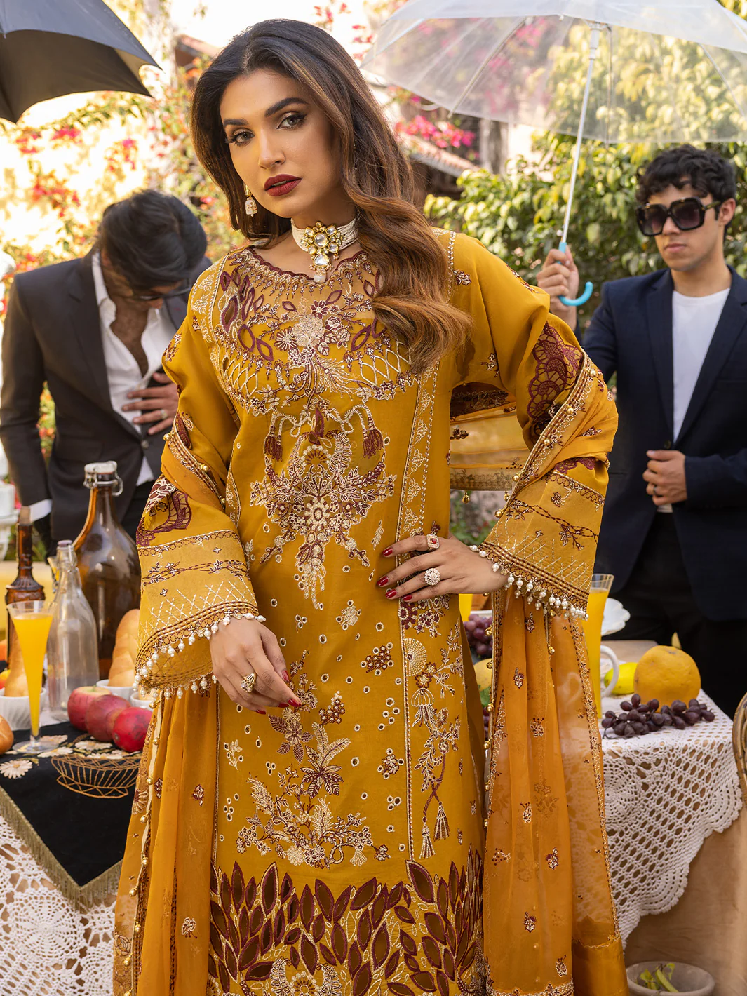 702 - B | 3 Piece Luxury Unstitched - Image 2