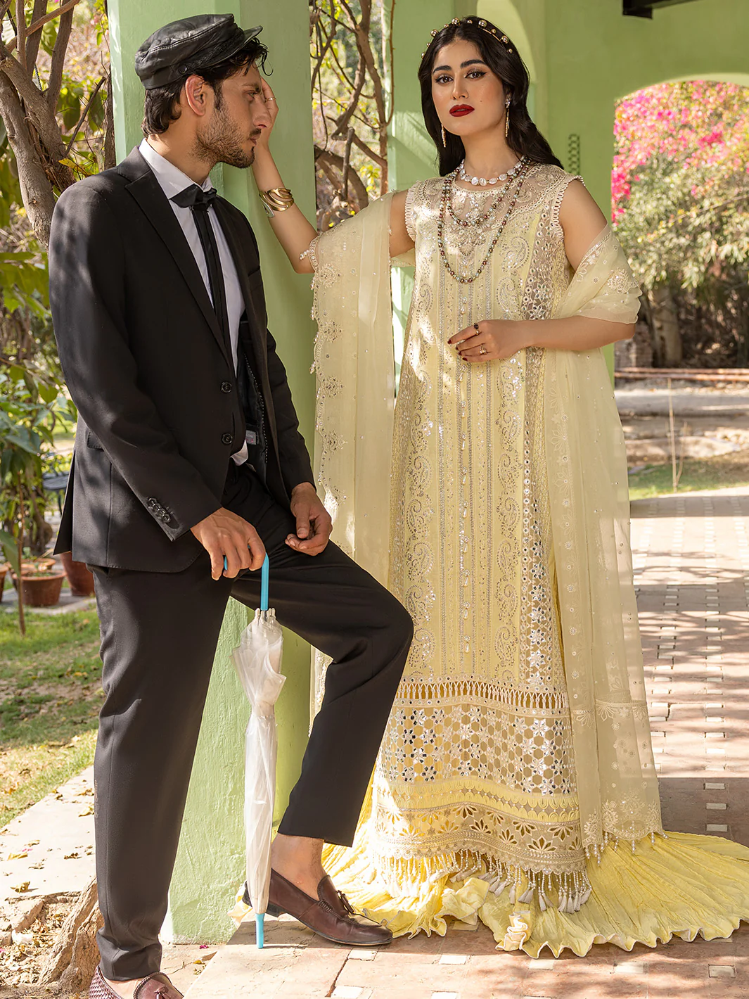 703 - A | 3 Piece Luxury Unstitched - Image 3