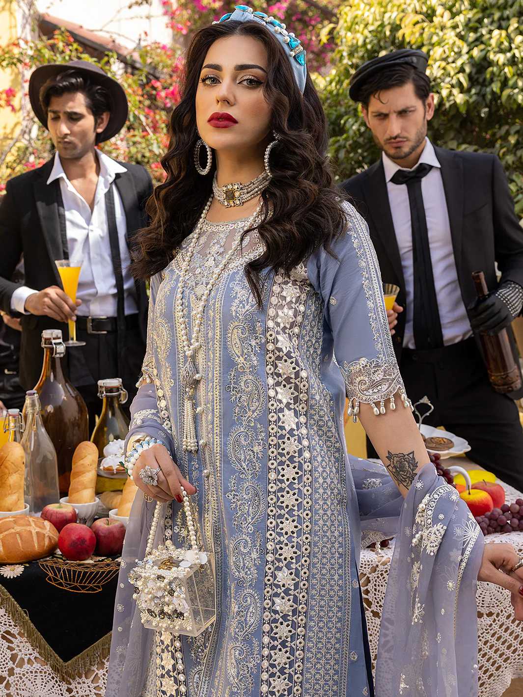 703 - B | 3 Piece Luxury Unstitched - Image 7