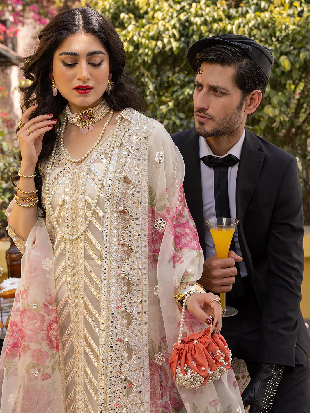 704 - A | 3 Piece Luxury Unstitched - Image 7