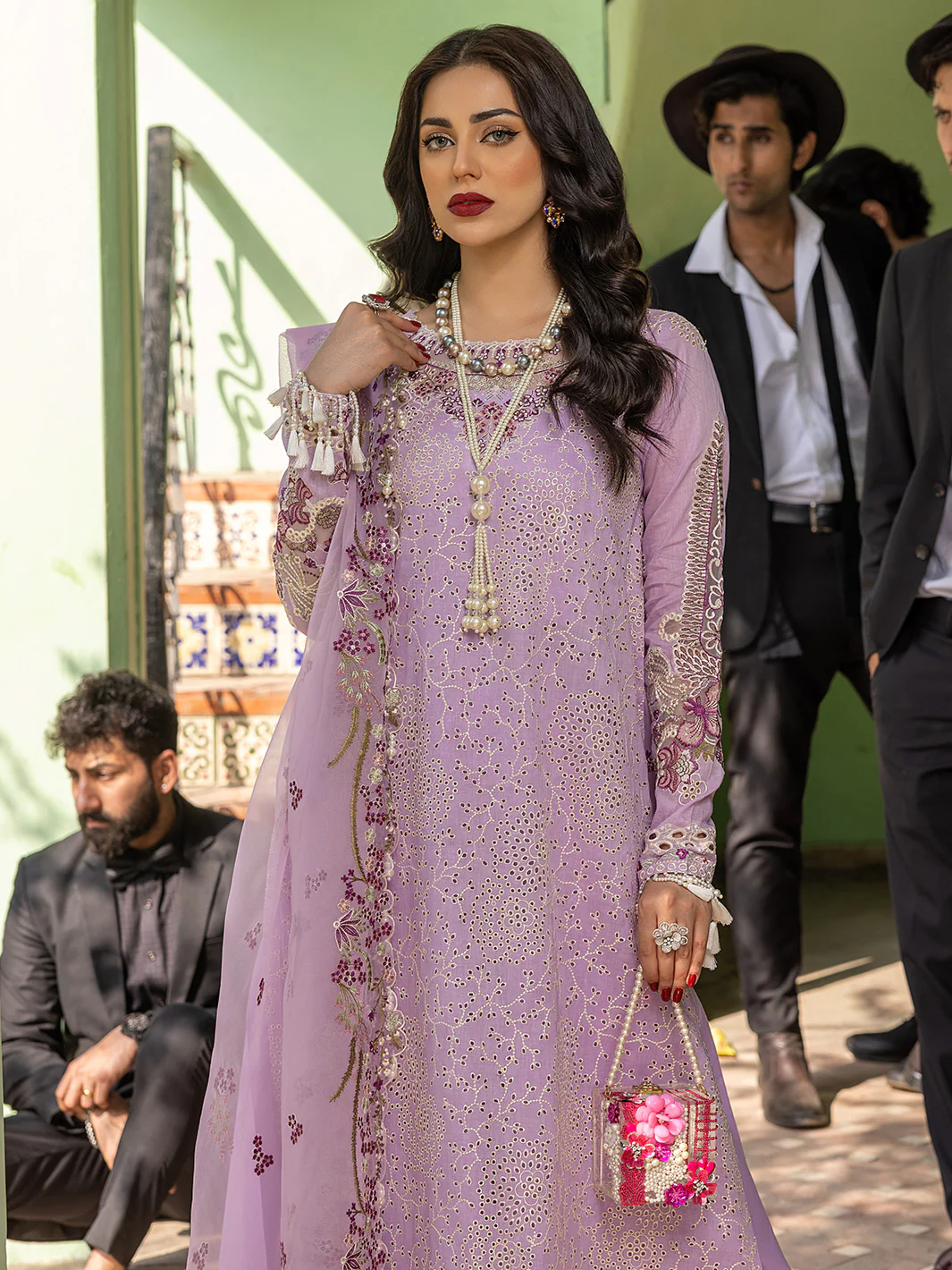 705 - A | 3 Piece Luxury Unstitched - Image 6