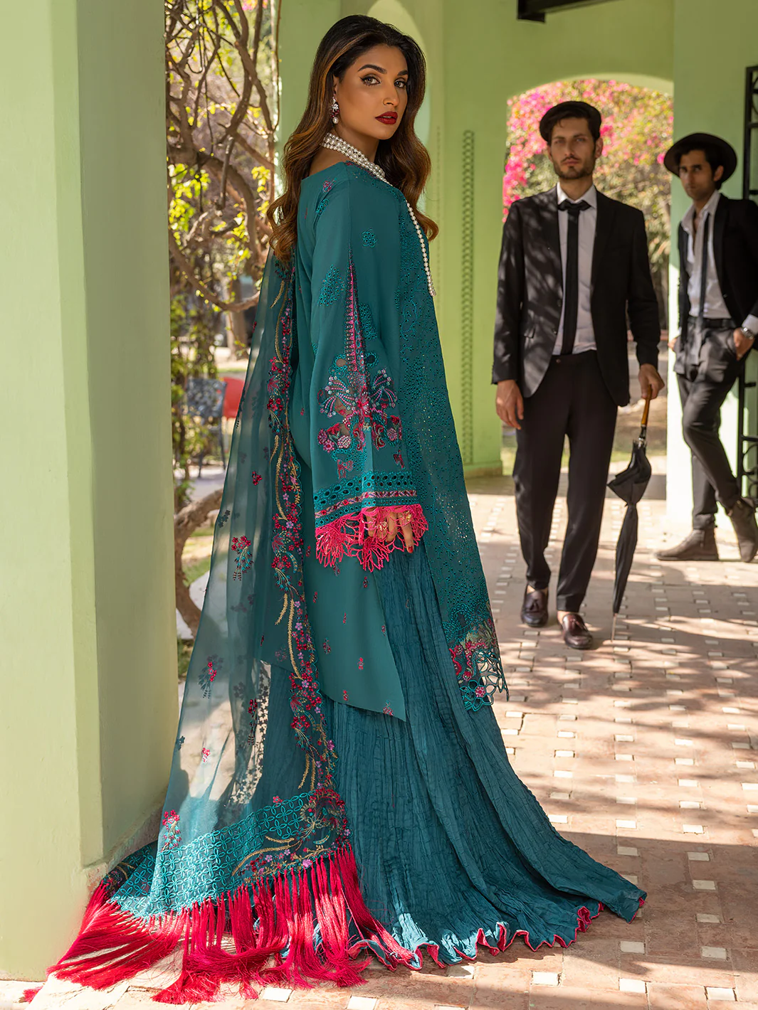 705 - B | 3 Piece Luxury Unstitched - Image 4