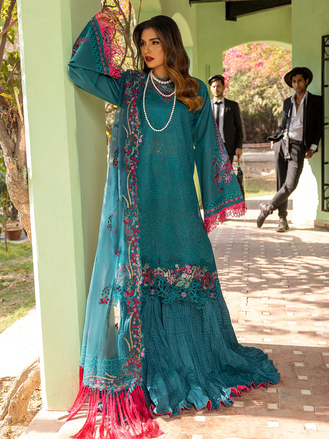 705 - B | 3 Piece Luxury Unstitched - Image 5