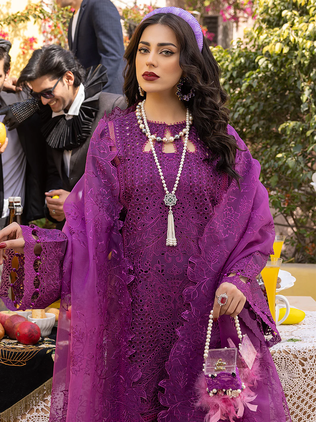 706 - A | 3 Piece Luxury Unstitched - Image 6