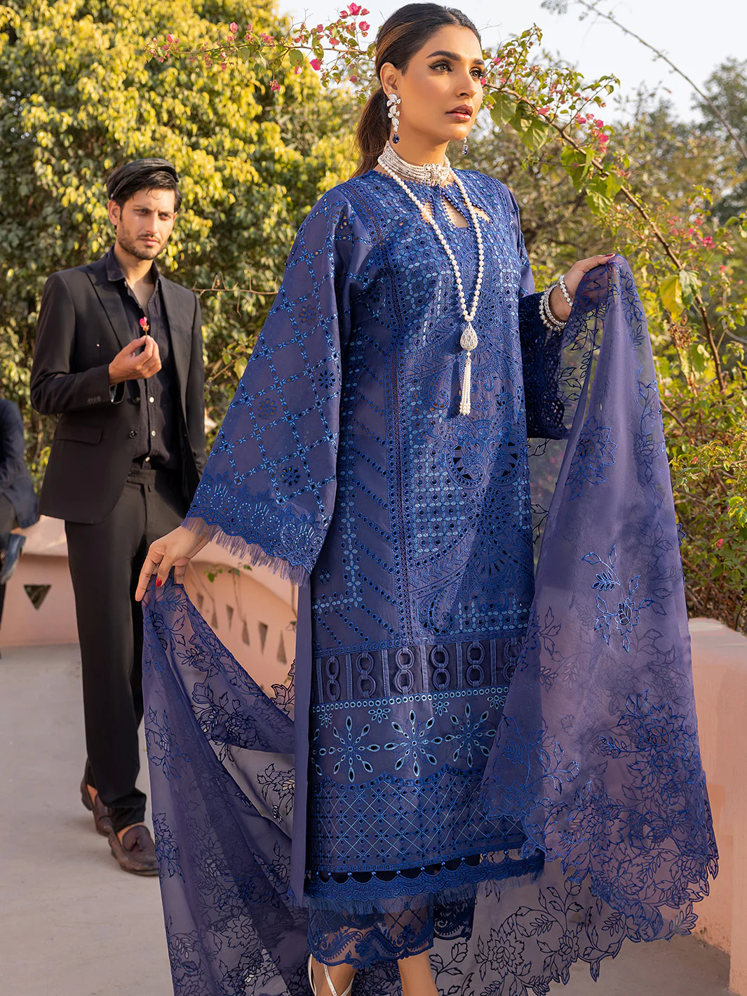 706 - B | 3 Piece Luxury Unstitched - Image 5