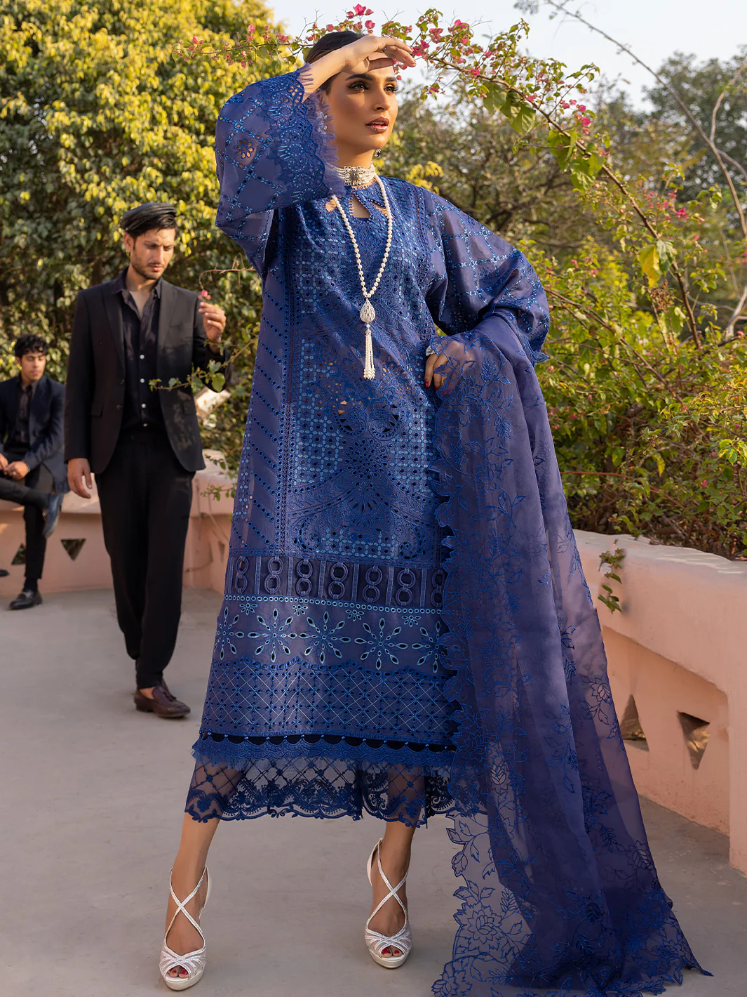 706 - B | 3 Piece Luxury Unstitched - Image 6