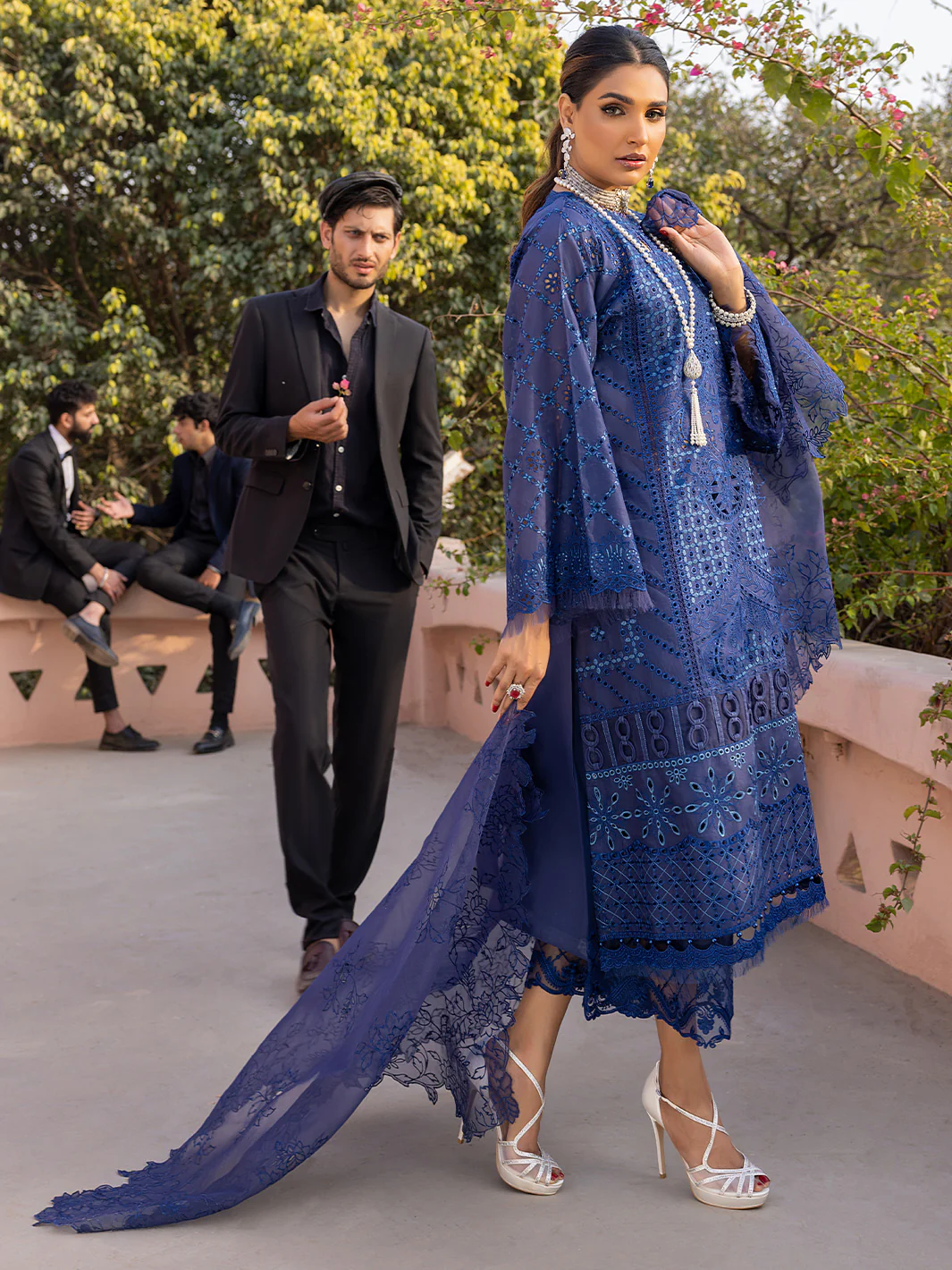 706 - B | 3 Piece Luxury Unstitched - Image 7