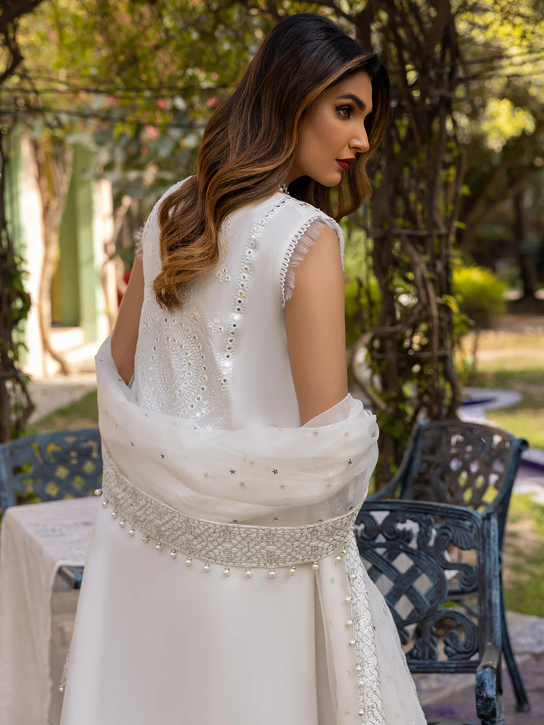 707 - A | 3 Piece Luxury Unstitched - Image 4
