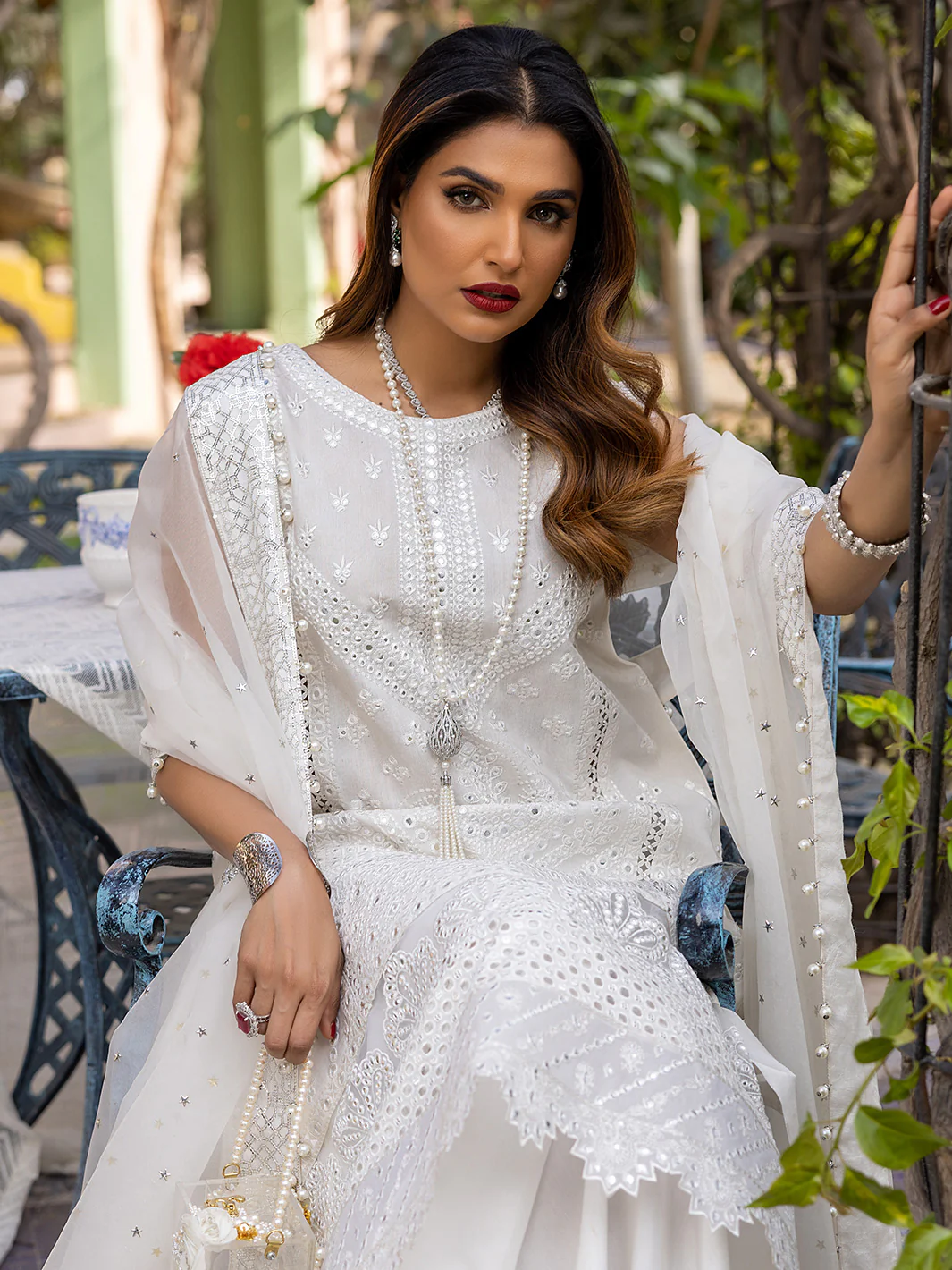 707 - A | 3 Piece Luxury Unstitched - Image 6