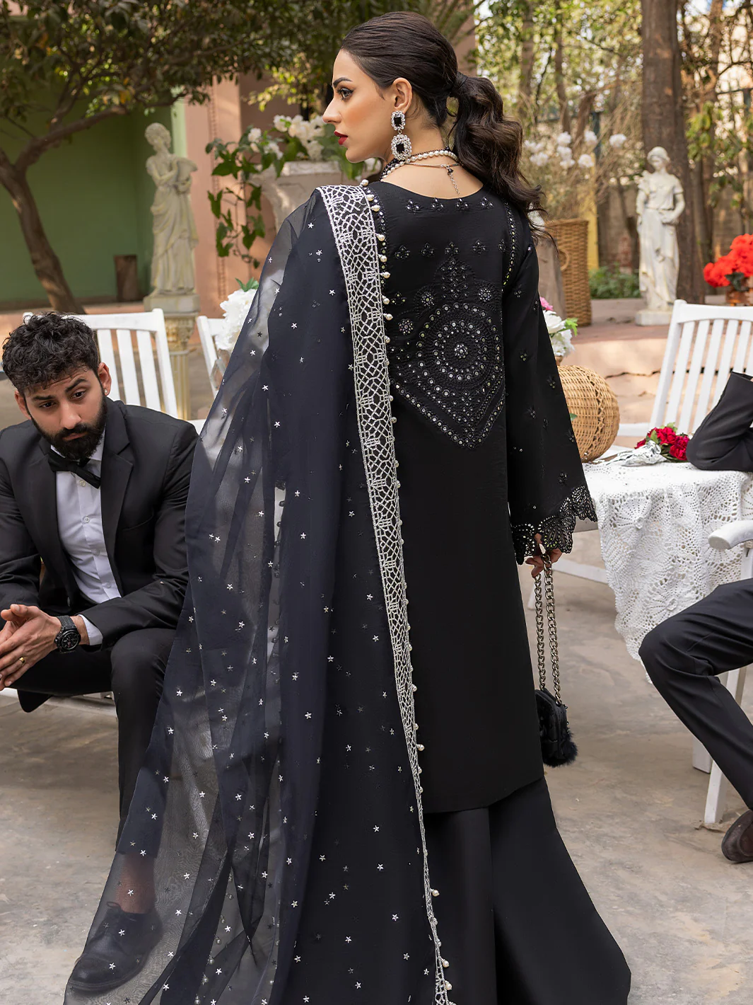707 - B | 3 Piece Luxury Unstitched - Image 3