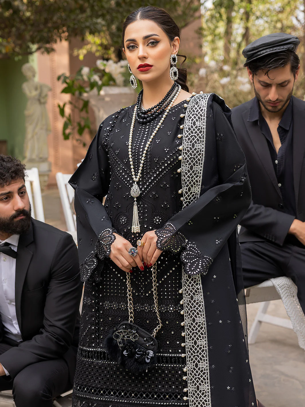 707 - B | 3 Piece Luxury Unstitched - Image 5