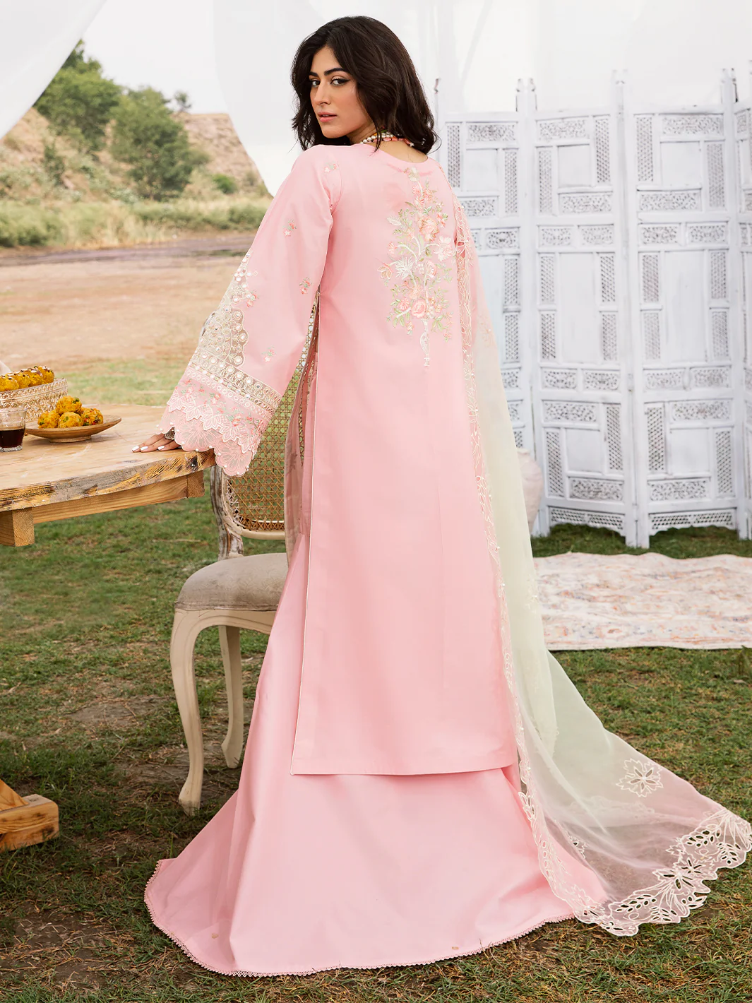 711 - B | Three PC Luxury Unstitched - Image 3