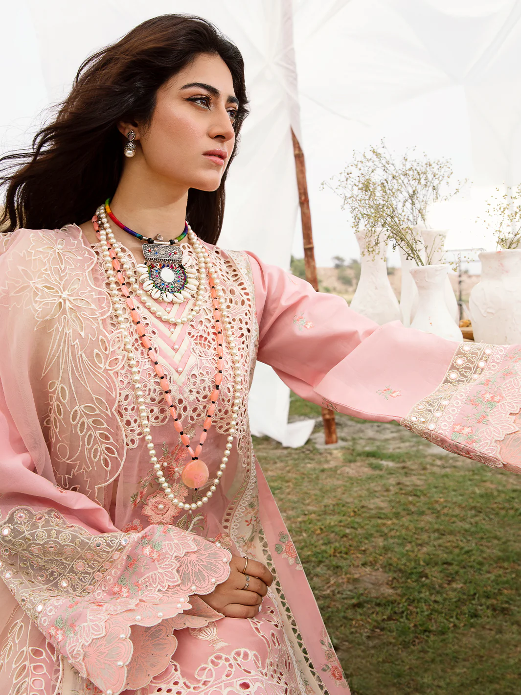 711 - B | Three PC Luxury Unstitched - Image 6