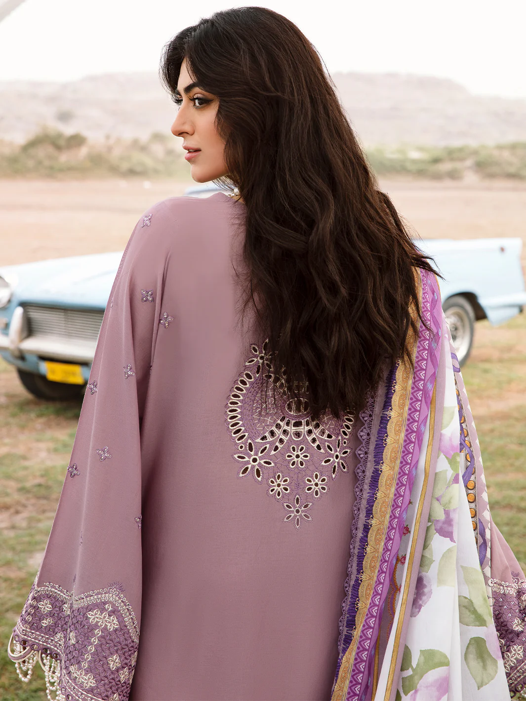 713 - A | Three PC Luxury Unstitched - Image 3
