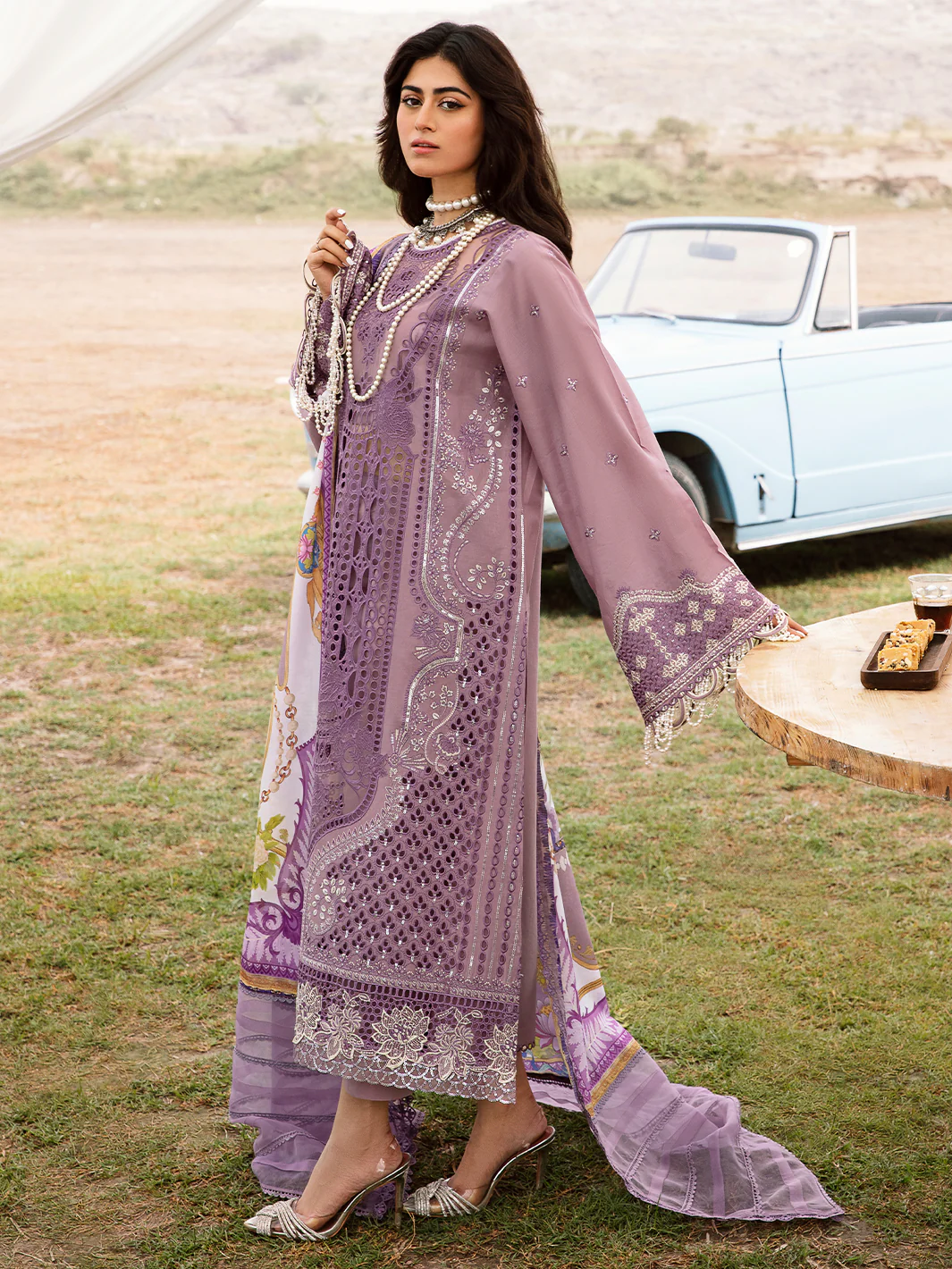 713 - A | Three PC Luxury Unstitched - Image 5