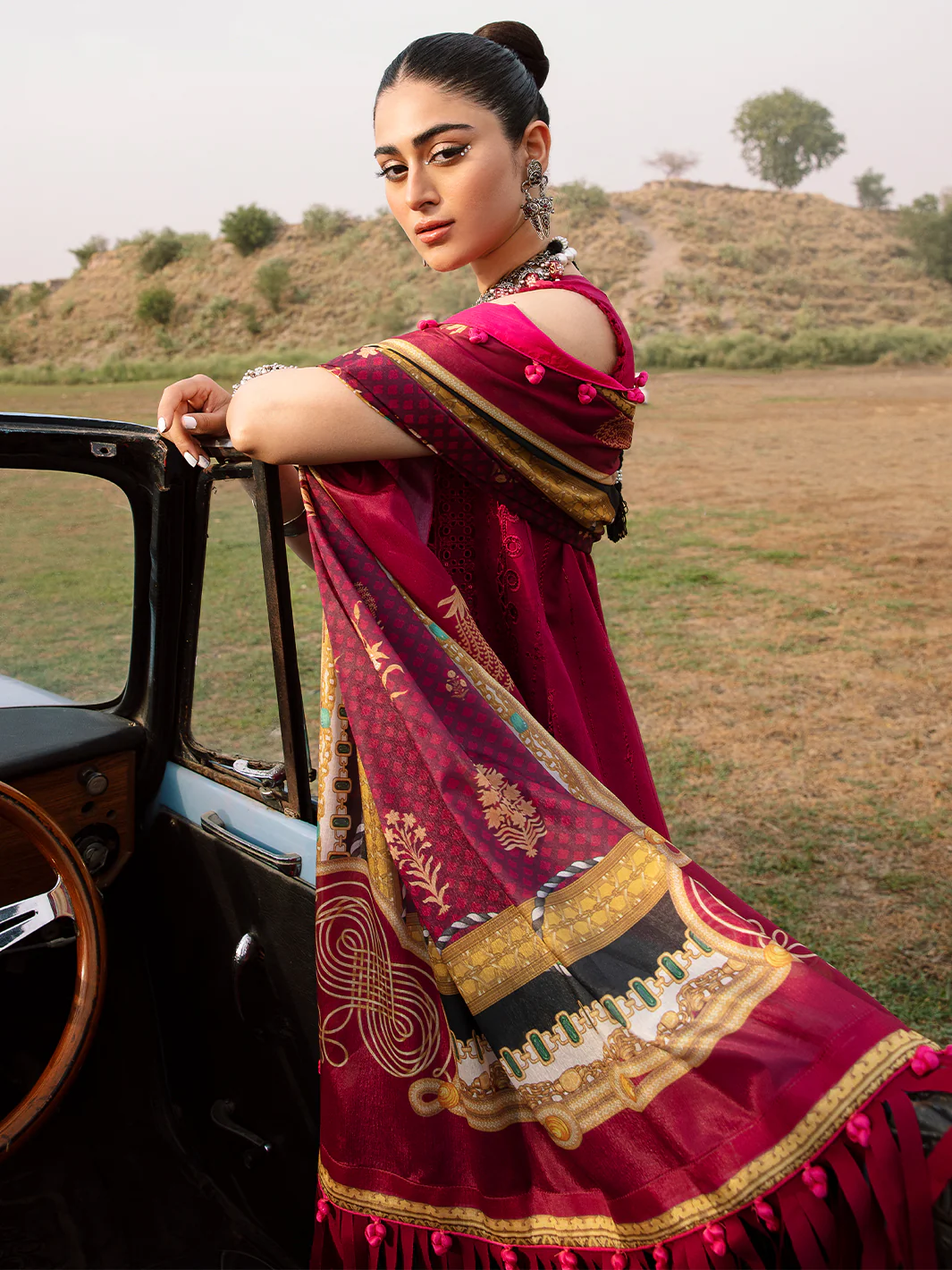 714 - A | Three PC Luxury Unstitched - Image 4