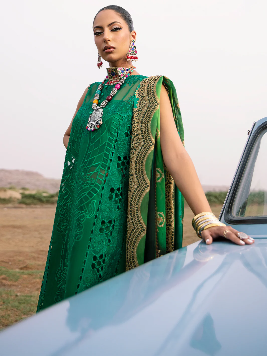 715 - A | Three PC Luxury Unstitched - Image 5