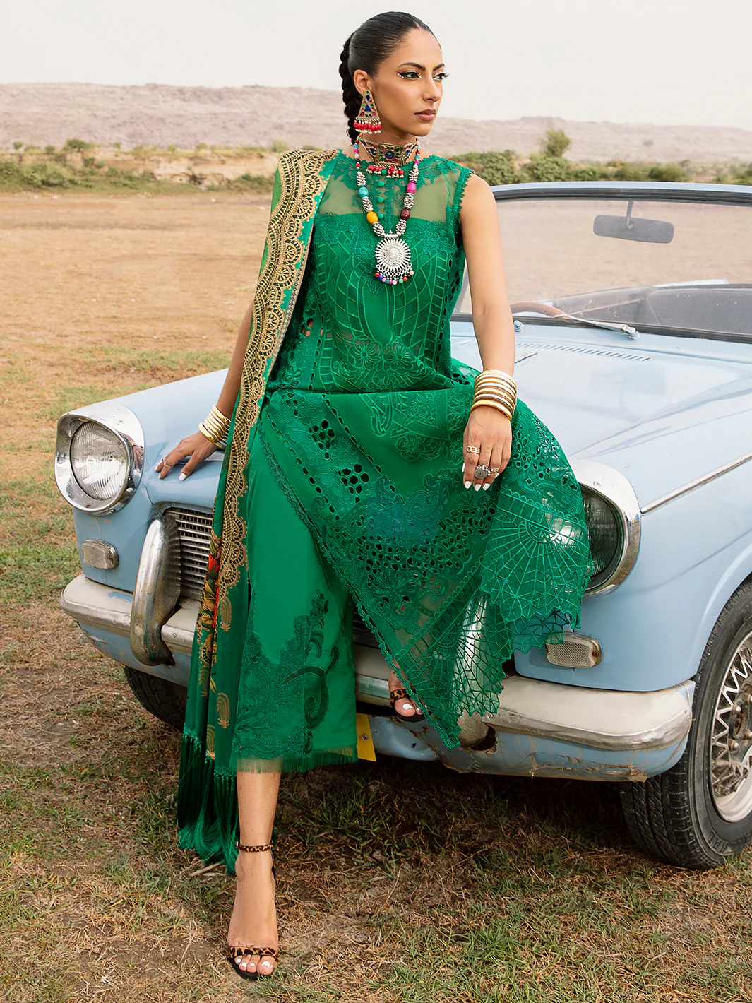 715 - A | Three PC Luxury Unstitched - Image 6