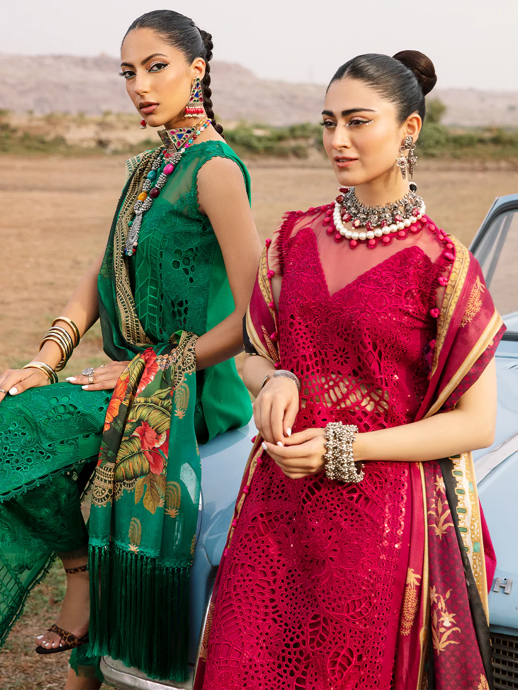 715 - A | Three PC Luxury Unstitched - Image 9