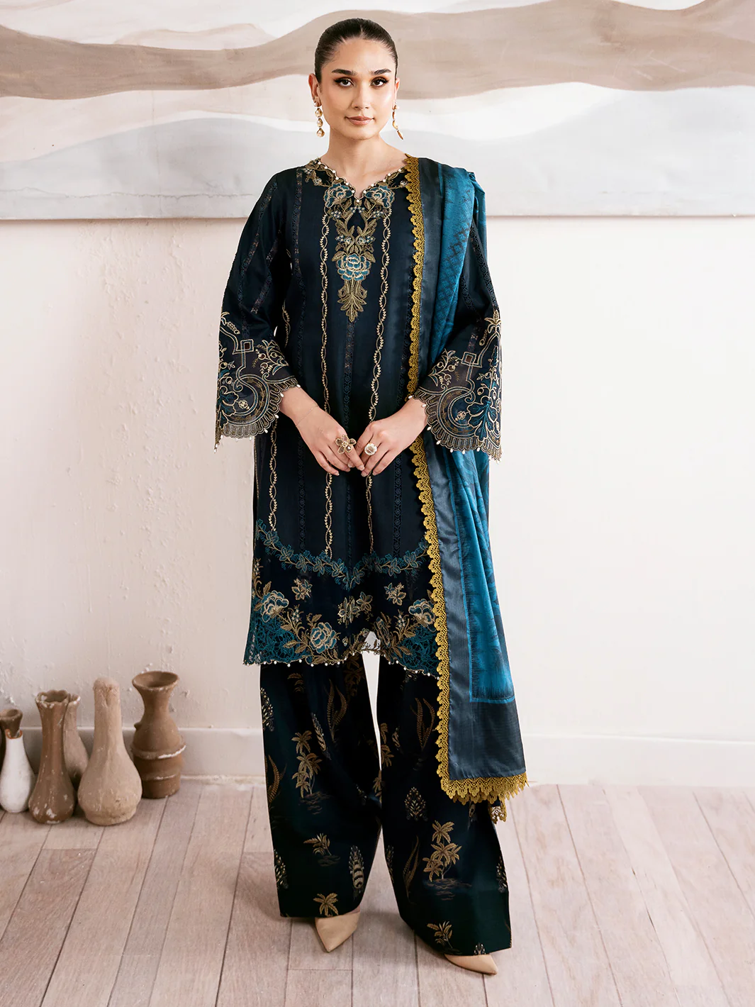 76-A | 3 PC Lawn Unstitched - Image 9