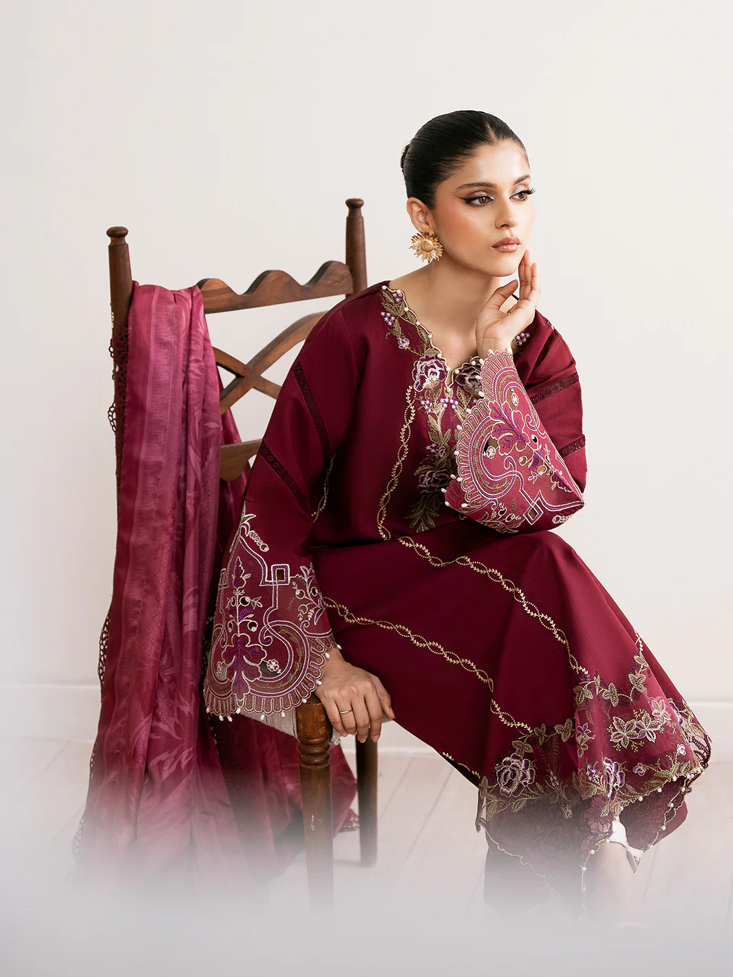 76-B | 3 PC Lawn Unstitched - Image 11