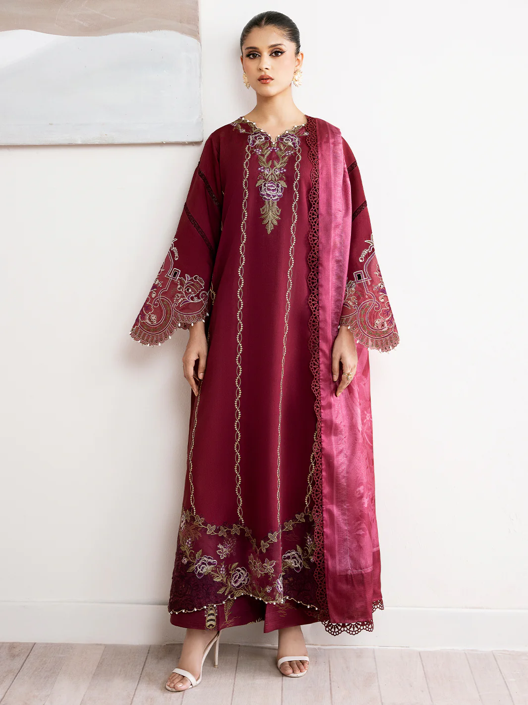 76-B | 3 PC Lawn Unstitched - Image 4