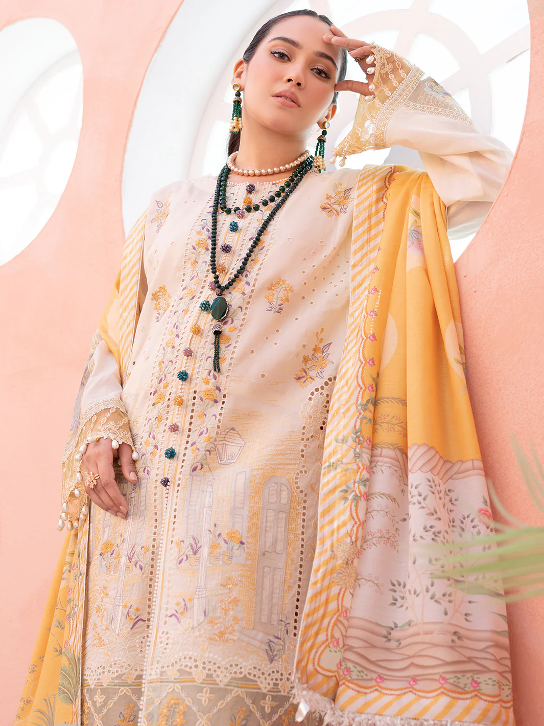902-B | Three Piece Unstitched - Image 5