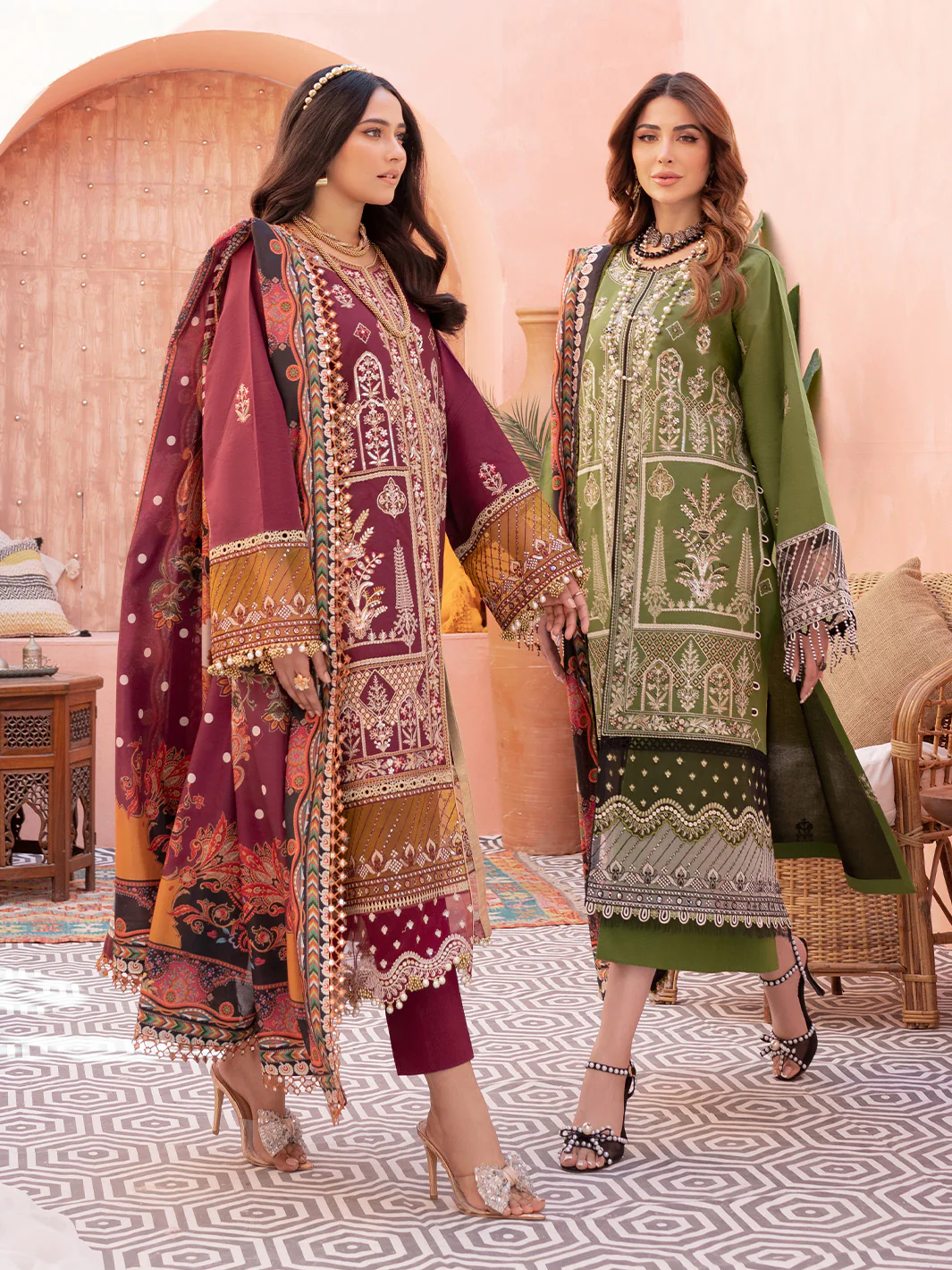 903-B | Three Piece Unstitched - Image 5