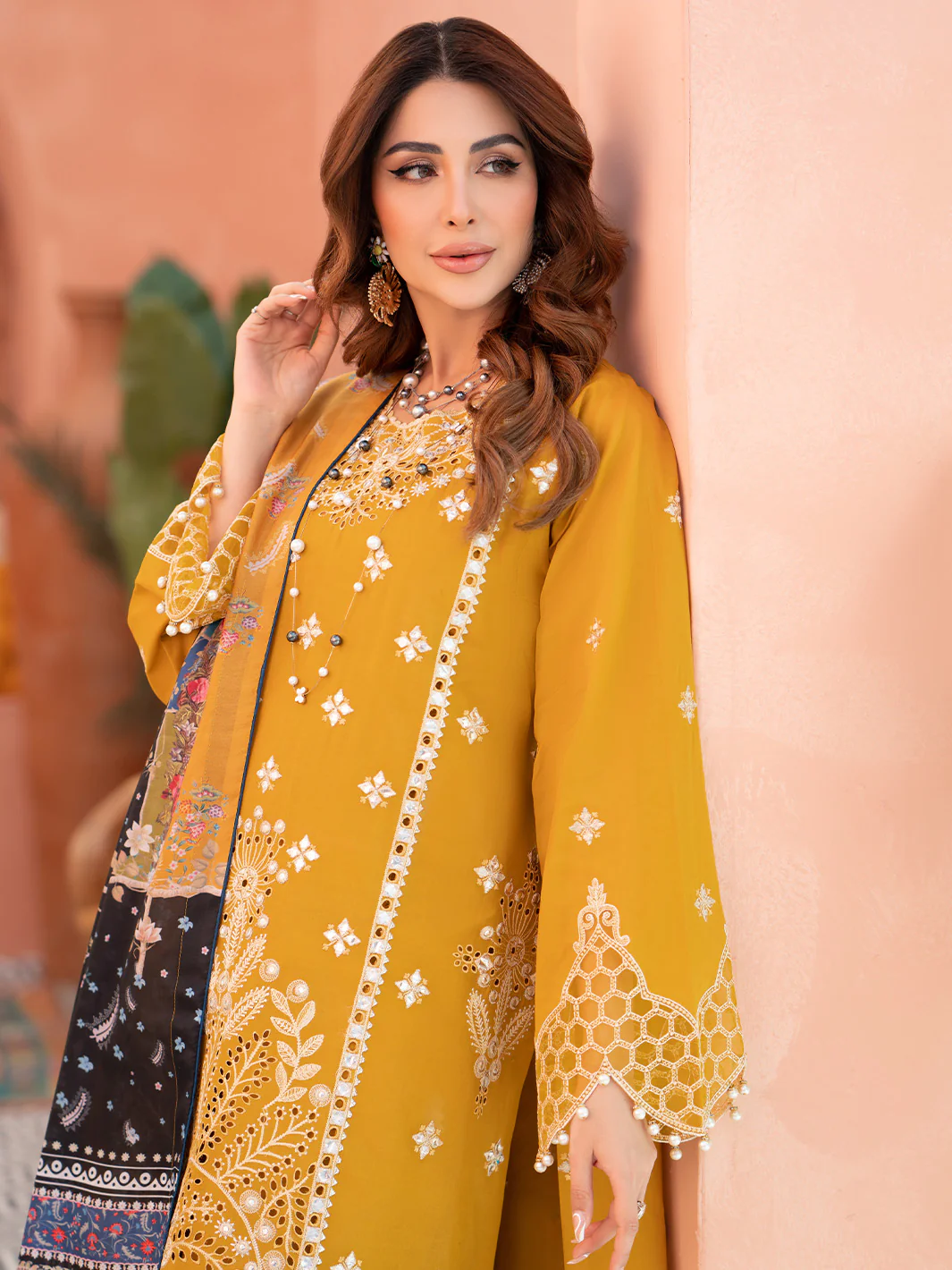 904-A | Three Piece Unstitched - Image 4