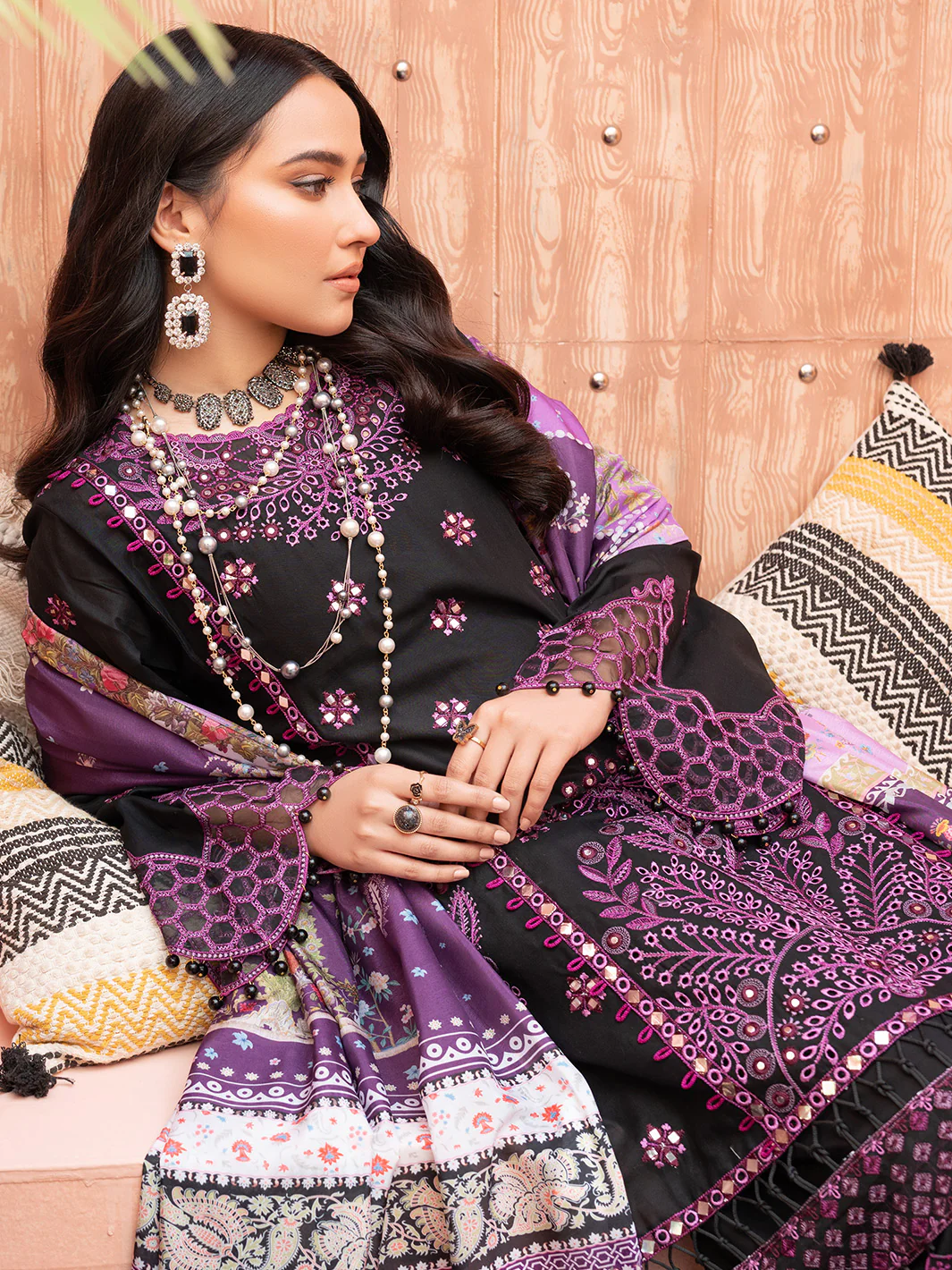 904-B | Three Piece Unstitched - Image 6