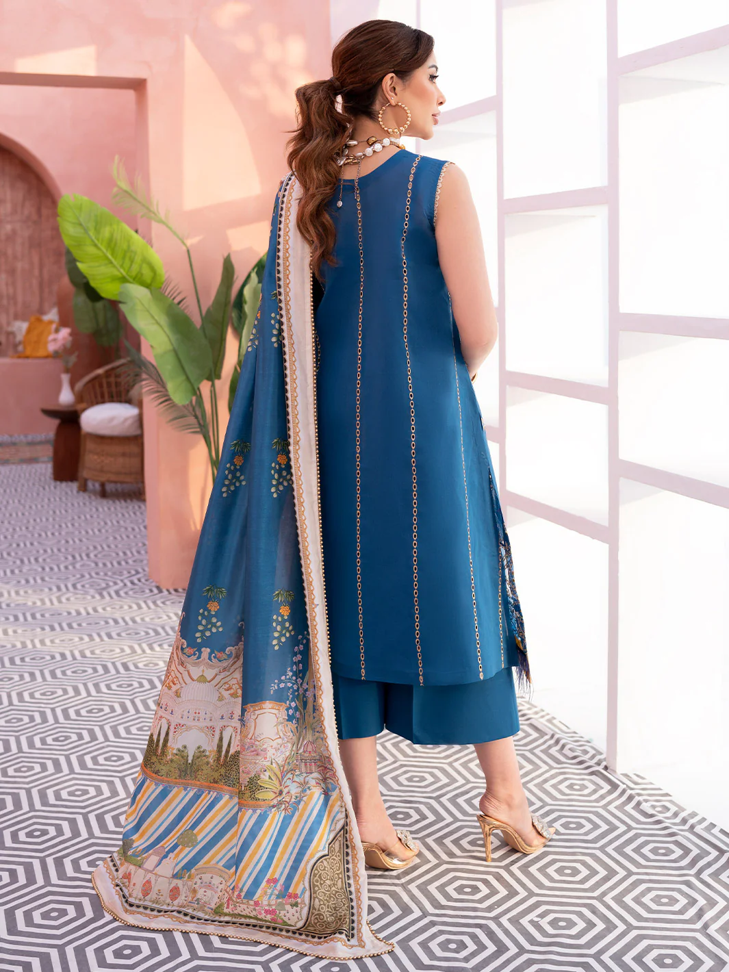 905-A | Three Piece Unstitched - Image 3