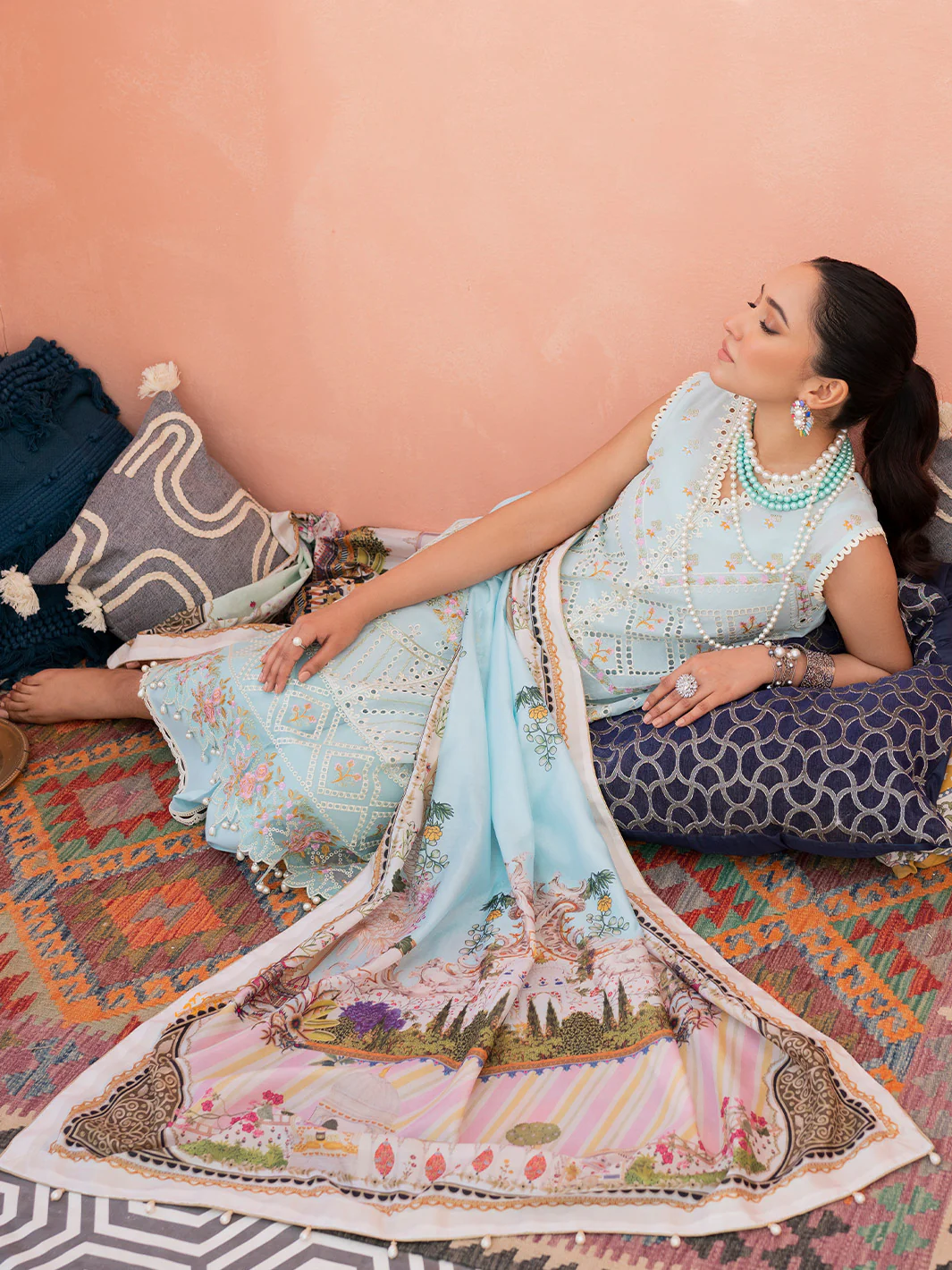 905-B | Three Piece Unstitched - Image 7
